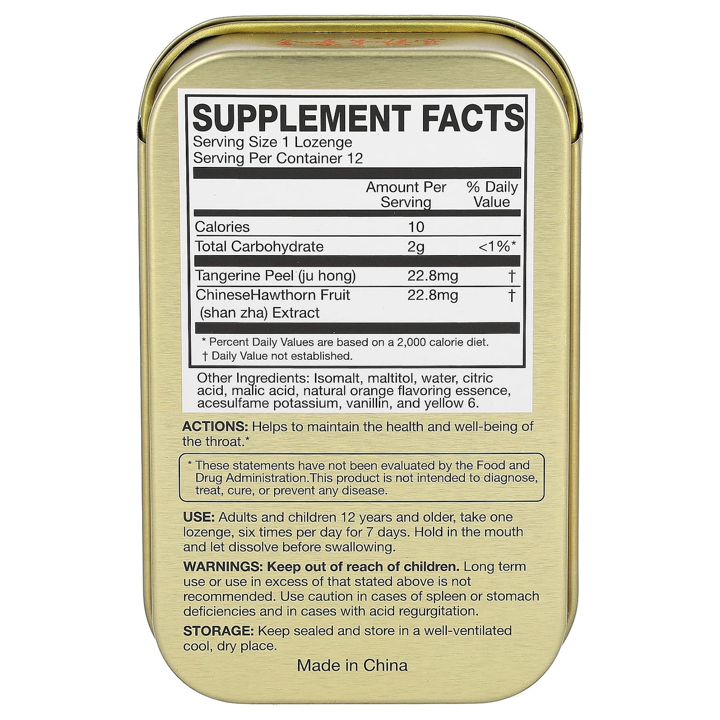 Golden Throat Lozenges - Supports Healthy Throat & Fresh Breath - Image 2