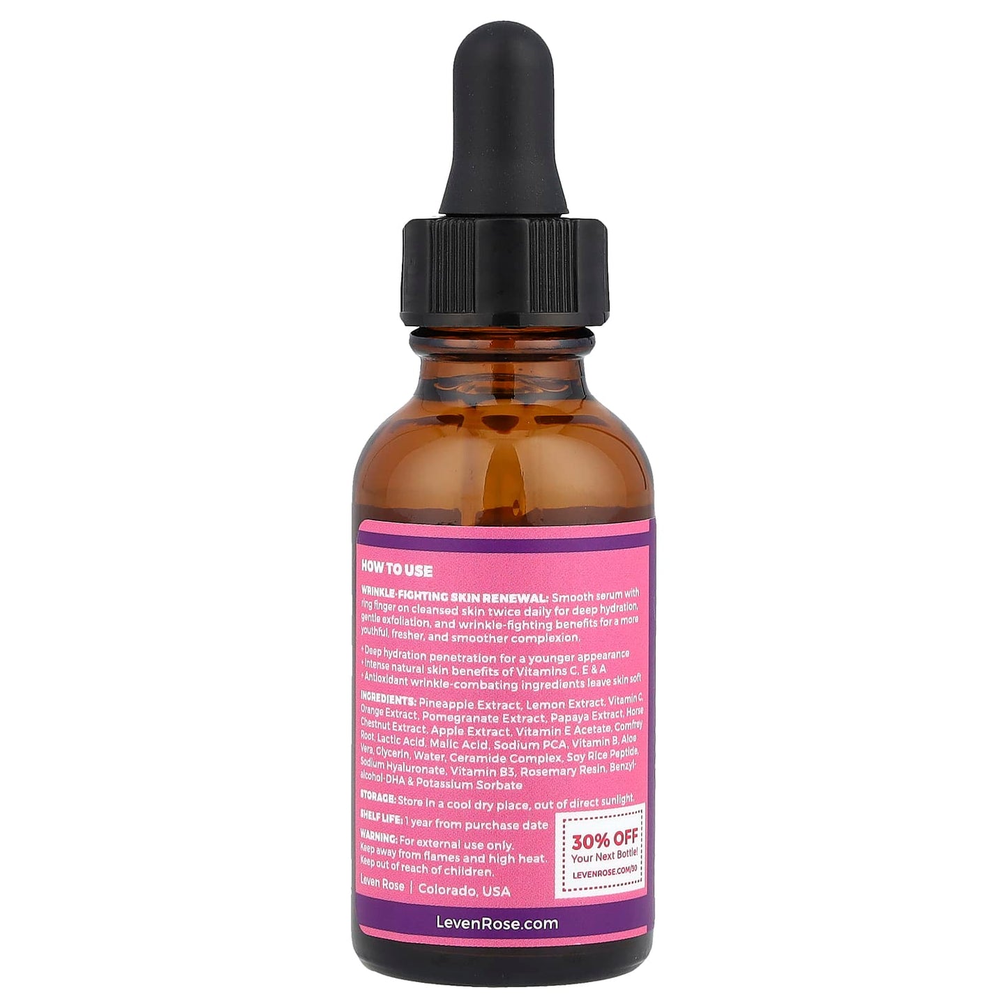 Leven Rose, Vitamin C Brightening Serum , 1 fl oz (30 ml) - Image 2