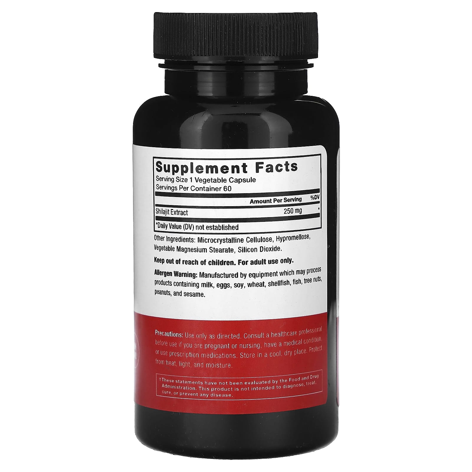 Shilajit Supplements for Energy & Brain Health | 250mg, 60 Capsules - Image 2