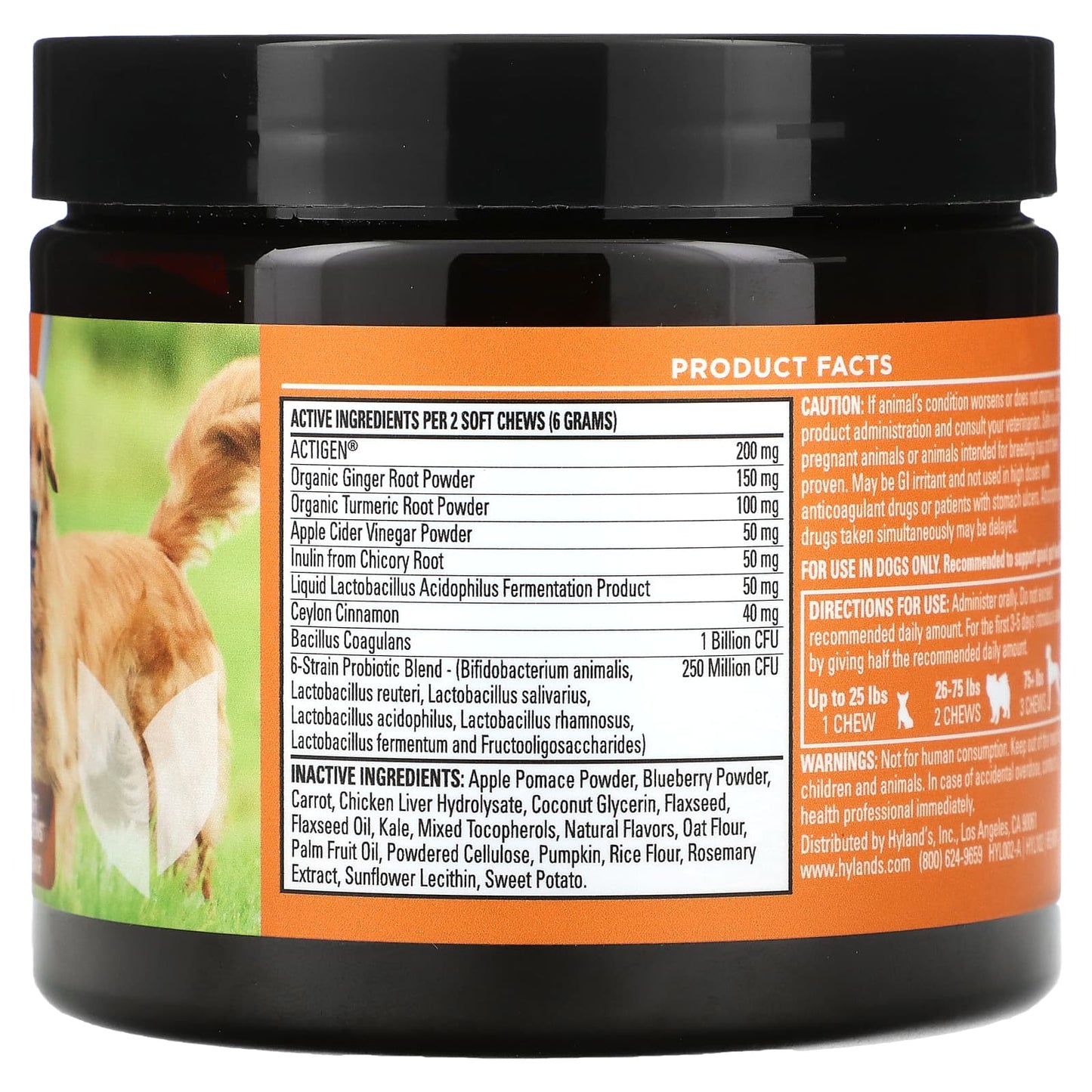 Hyland's Naturals Total Gut Health for Dogs, 90 Soft Chews - Image 2