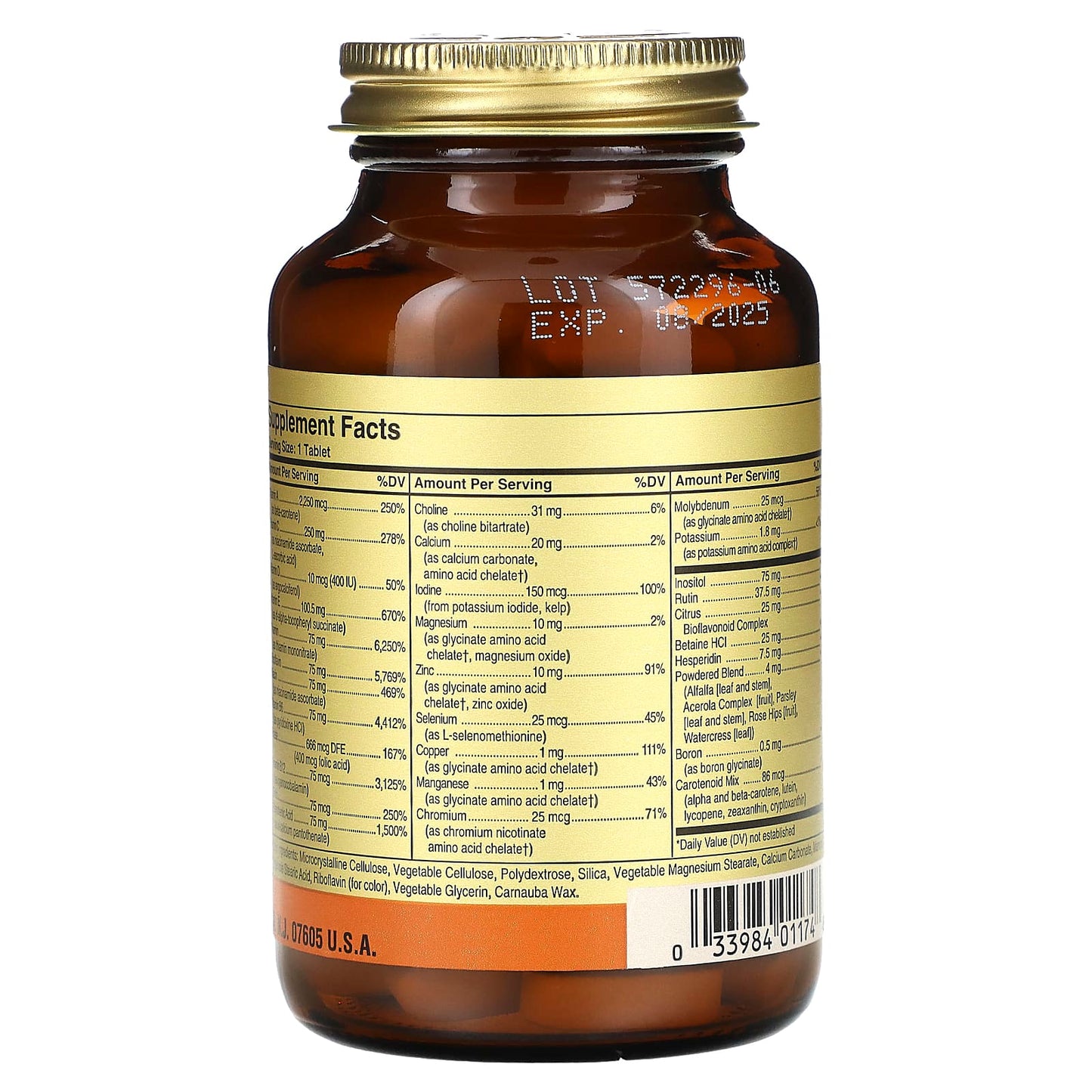 Solgar, Formula V, VM-75, Multiple Vitamins With Chelated Minerals, Iron-Free , 90 Tablets - Image 2