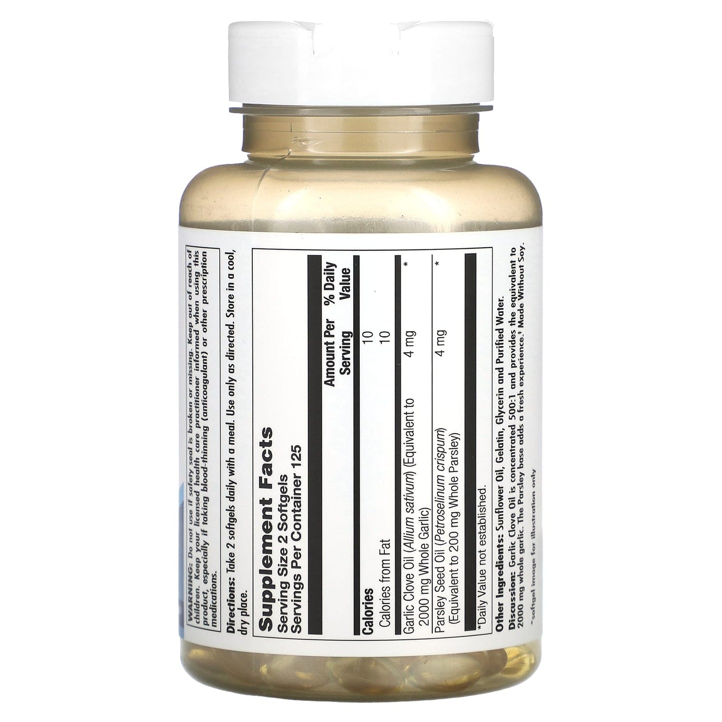 KAL, Garlic Oil, 2,000 mg, 250 Softgels - Image 2
