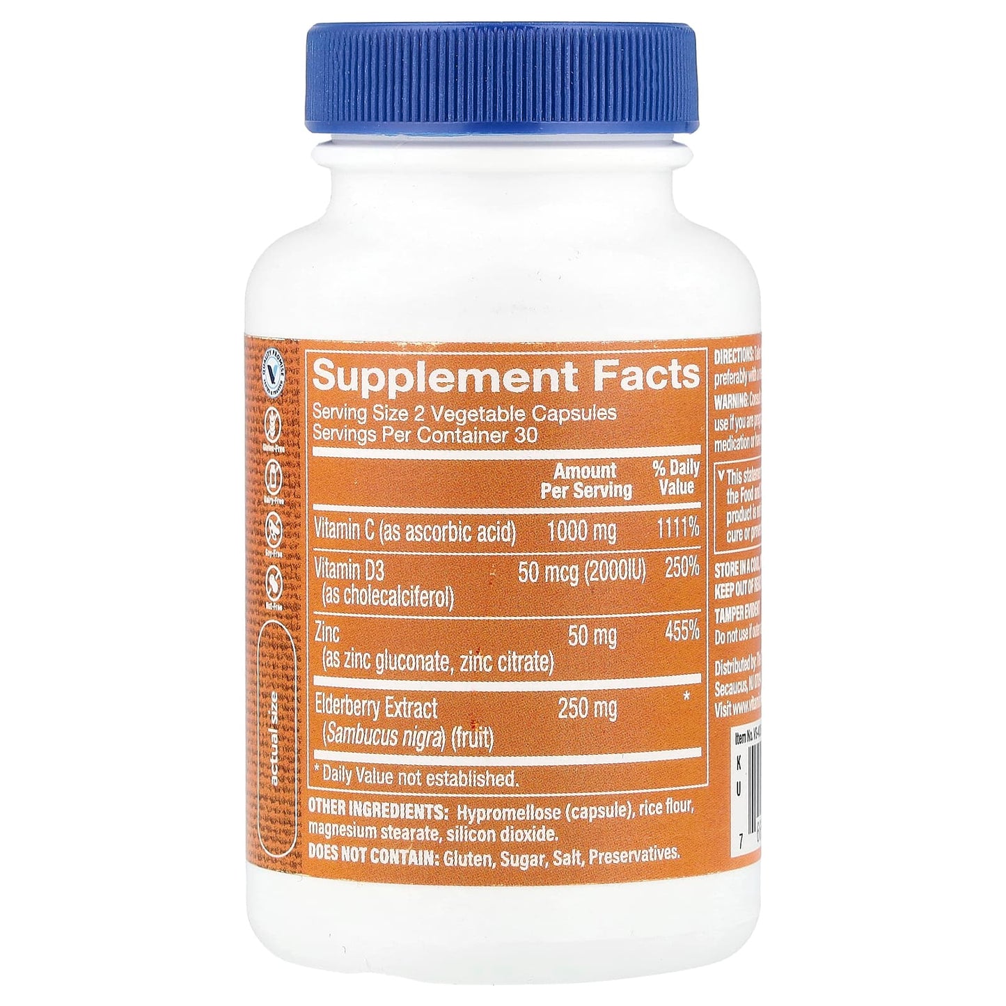 The Vitamin Shoppe, Immune Essentials, 60 Vegetable Capsules - Image 2