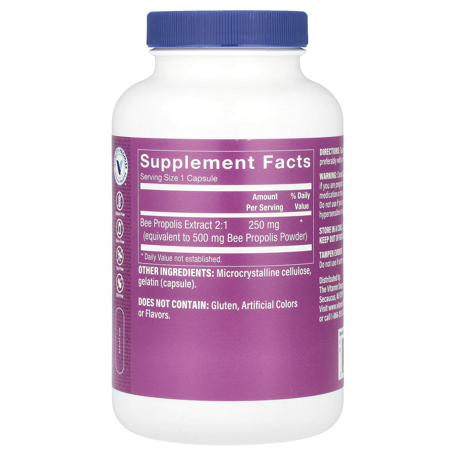 The Vitamin Shoppe, Bee Propolis Extract, 250 mg, 300 Capsules - Image 2