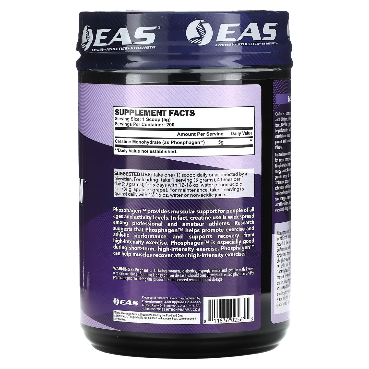 EAS Phosphagen Creatine Powder 2.2 lbs - Boost Energy & Strength - Image 2