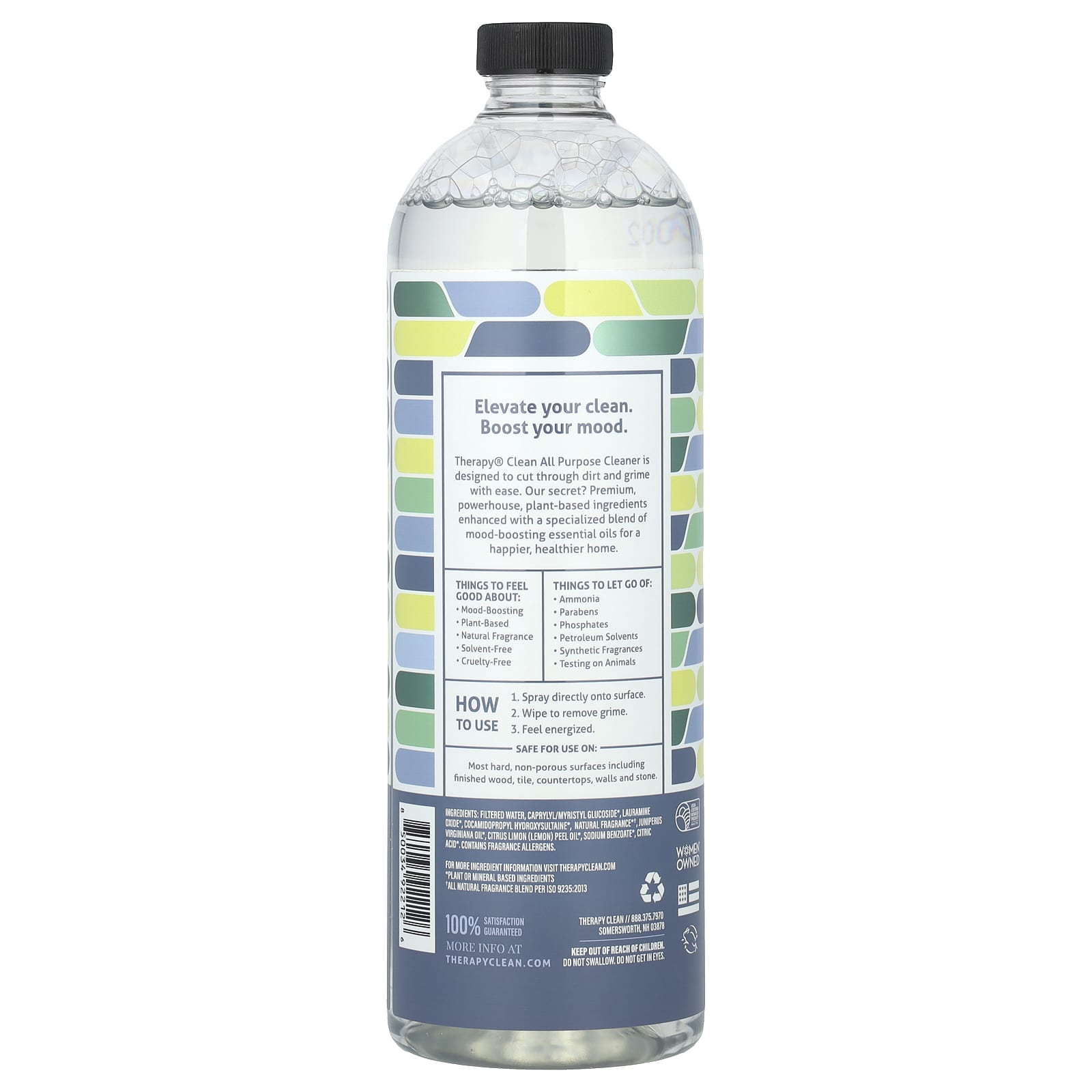 Therapy Clean, All Purpose Cleaner, Juniper & Lemon Zest, 24 fl oz (710 ml) - Image 2