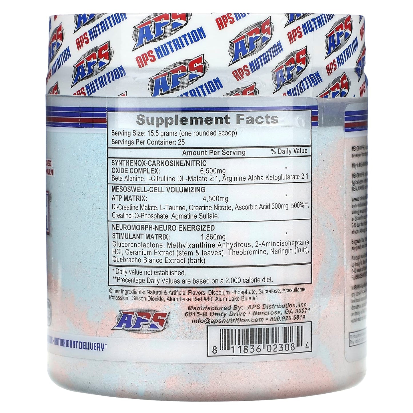 APS Mesomorph Preworkout Powder for Energy & Performance - Image 2