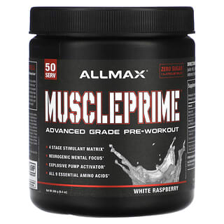 ALLMAX MusclePrime Advanced Pre-Workout Supplement White Raspberry