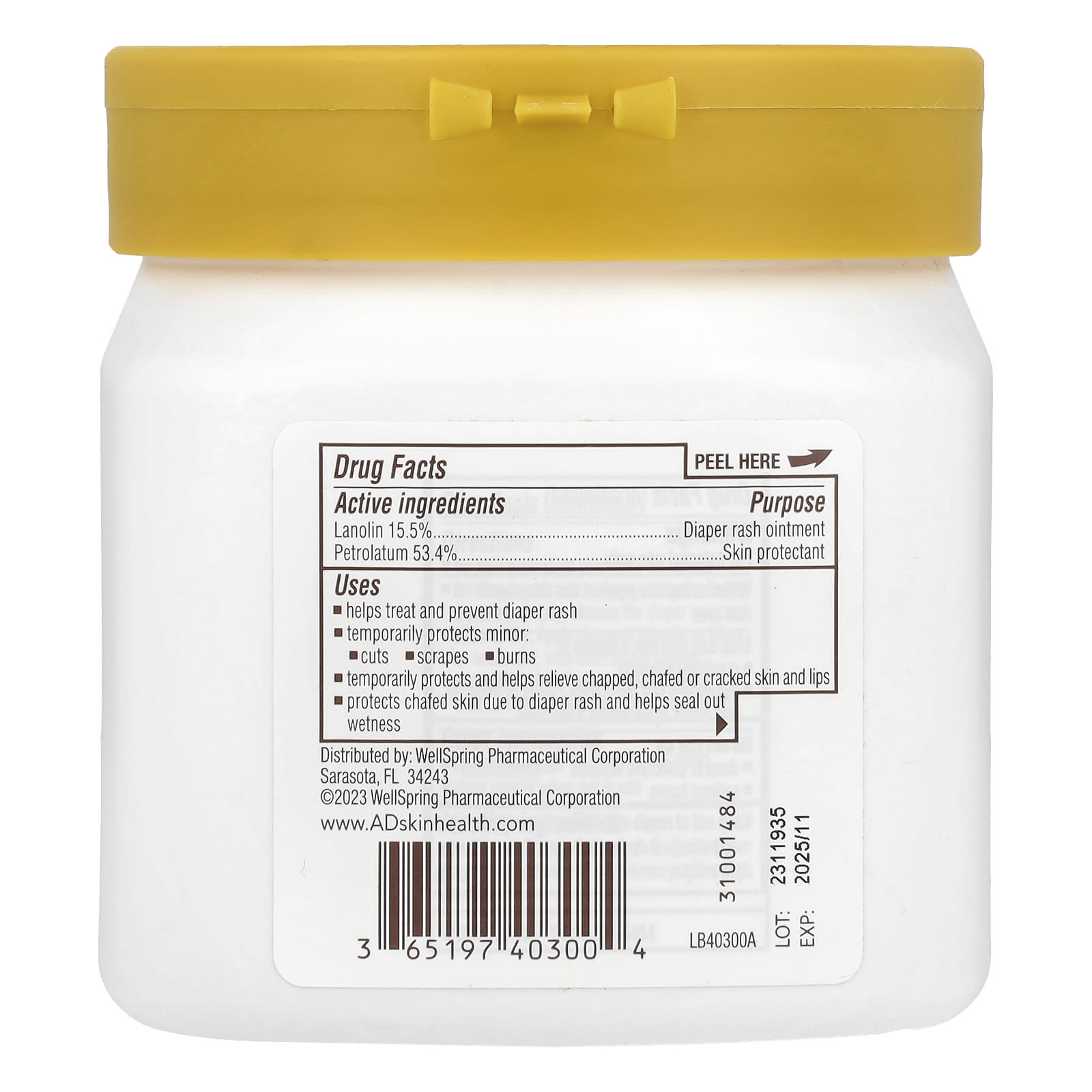 A&amp;D Diaper Rash Ointment + Skin Protectant, 1 lb - Image 2