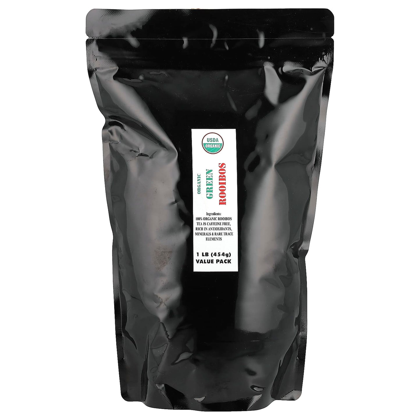 Organic Green Rooibos Tea, Caffeine Free, USDA Organic, 1 lb - Image 2
