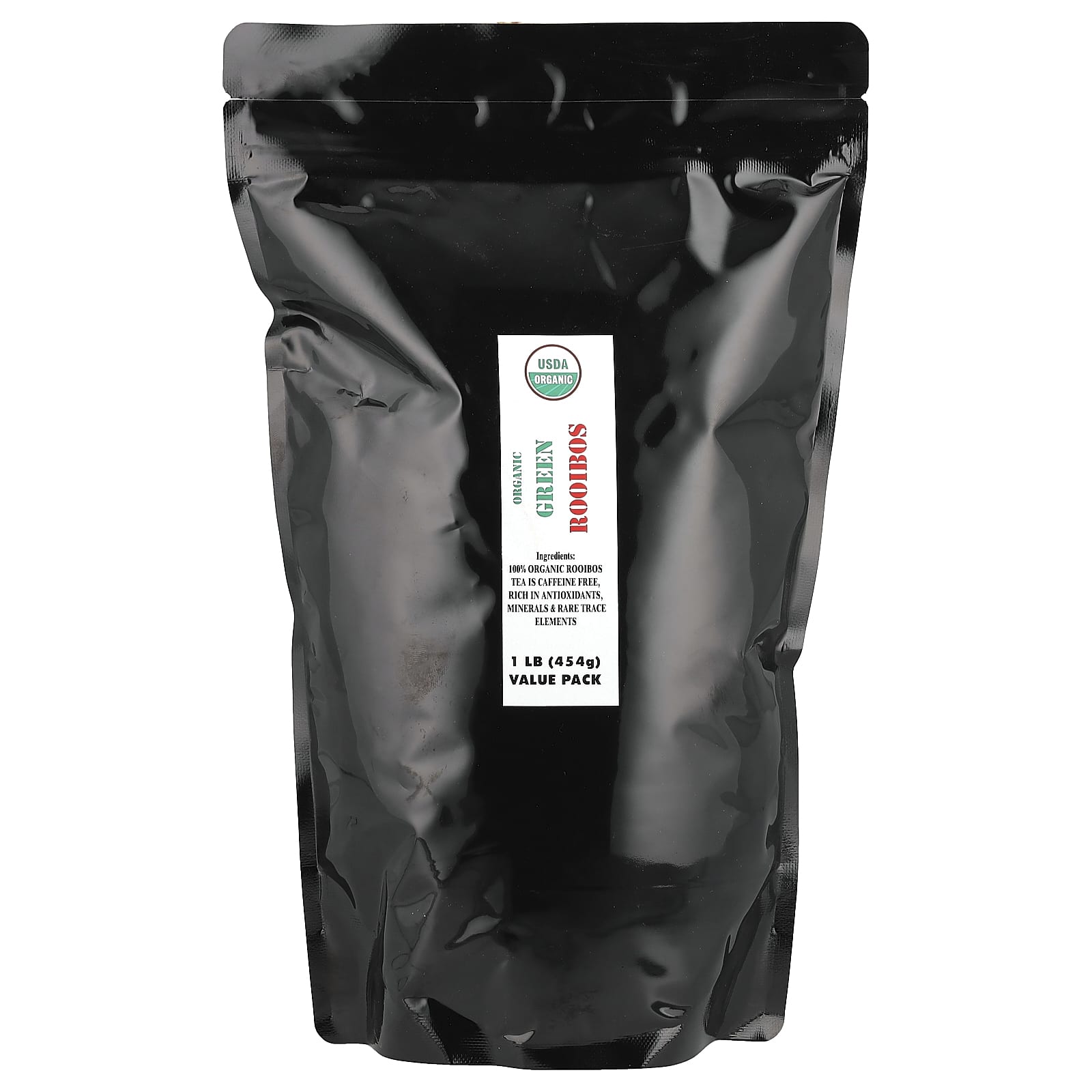 Organic Green Rooibos Tea, Caffeine Free, USDA Organic, 1 lb - Image 2