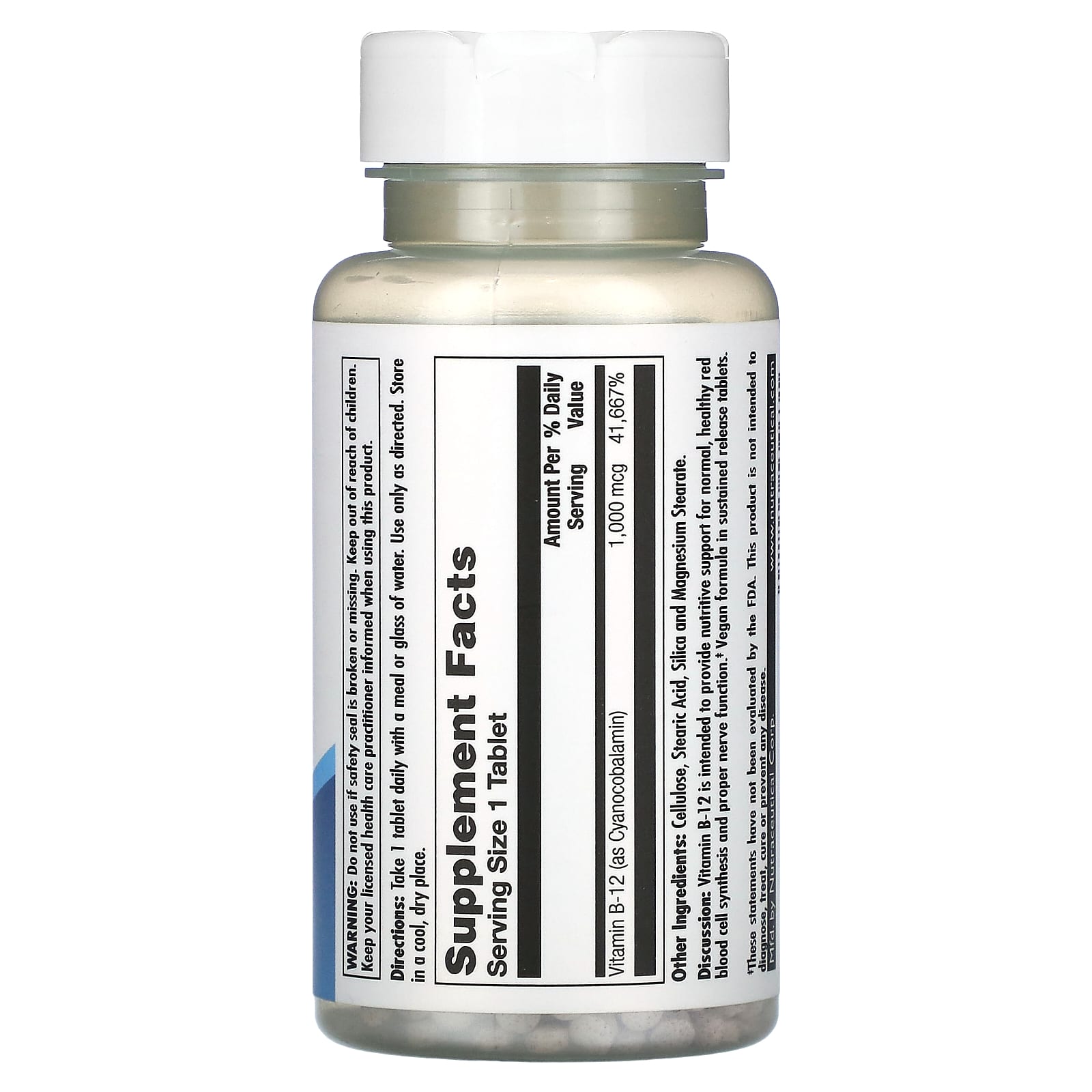 KAL Vitamin B12 Supplement - 1000 mcg, Sustained Release, Vegan - Image 2