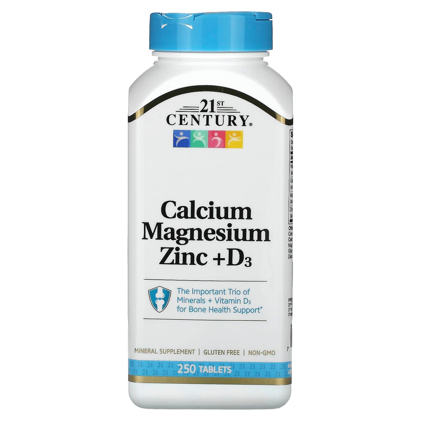 Calcium Magnesium Zinc + D3 Supplement for Bone Health Support - Image 1