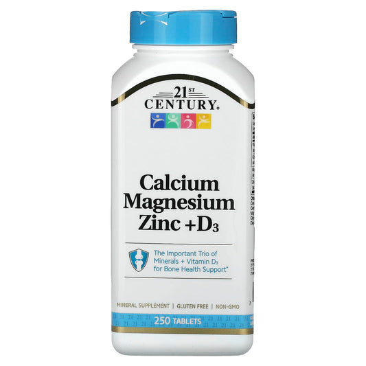 Calcium Magnesium Zinc + D3 Supplement for Bone Health Support - Image 1