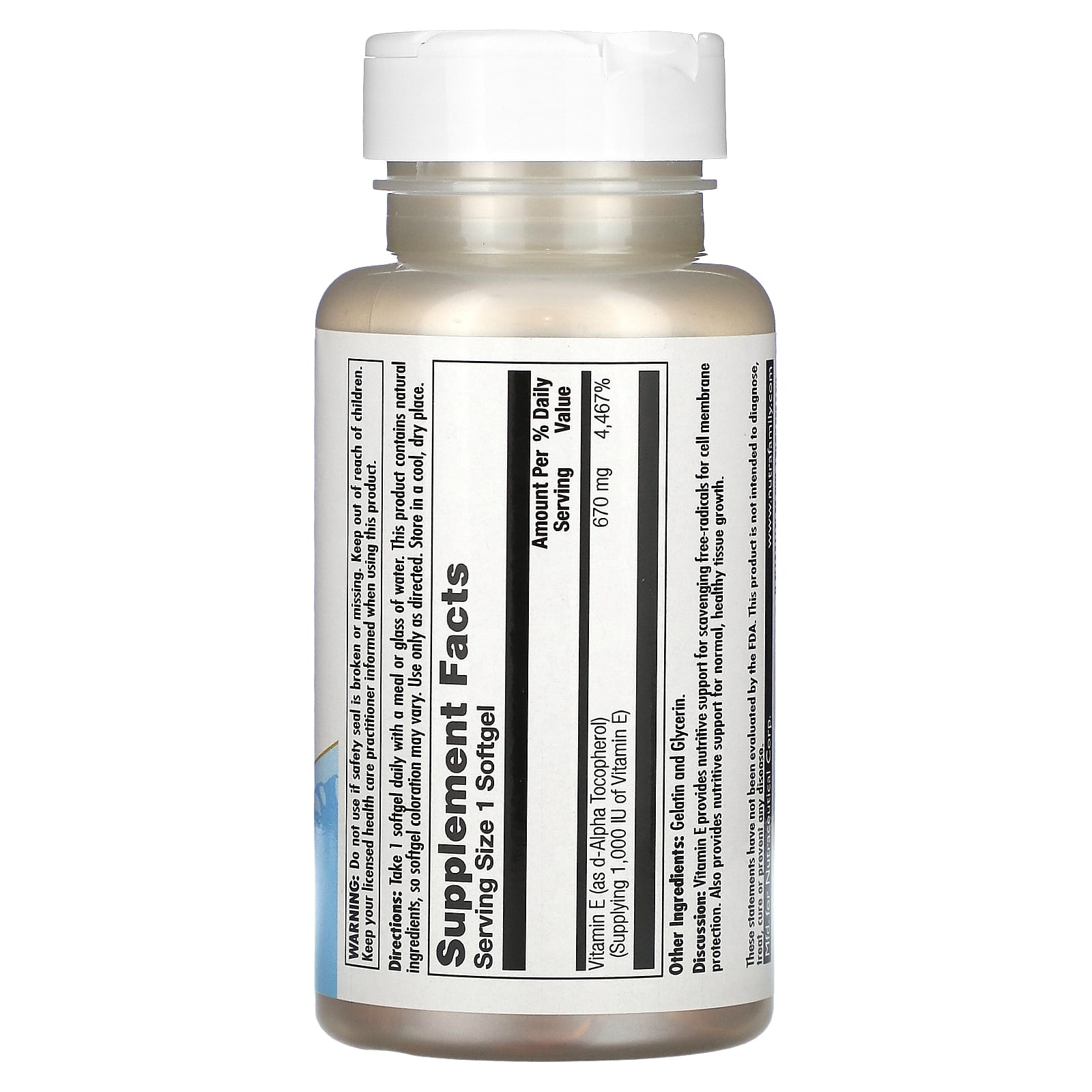 Vitamin E 670mg Softgels for Immune Support - Image 2