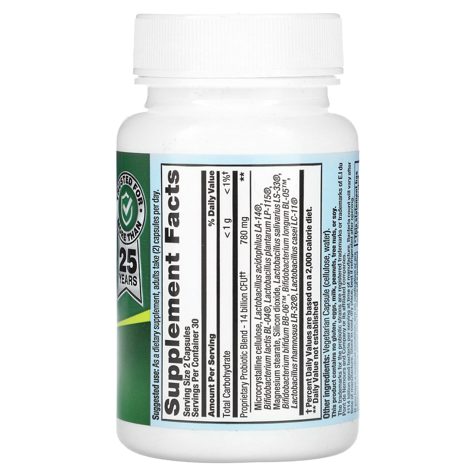 Nutrition Now, PB 8™ Probiotic, 14 Billion, 60 Vegetarian Capsules (7 Billion per Capsule) - Image 2