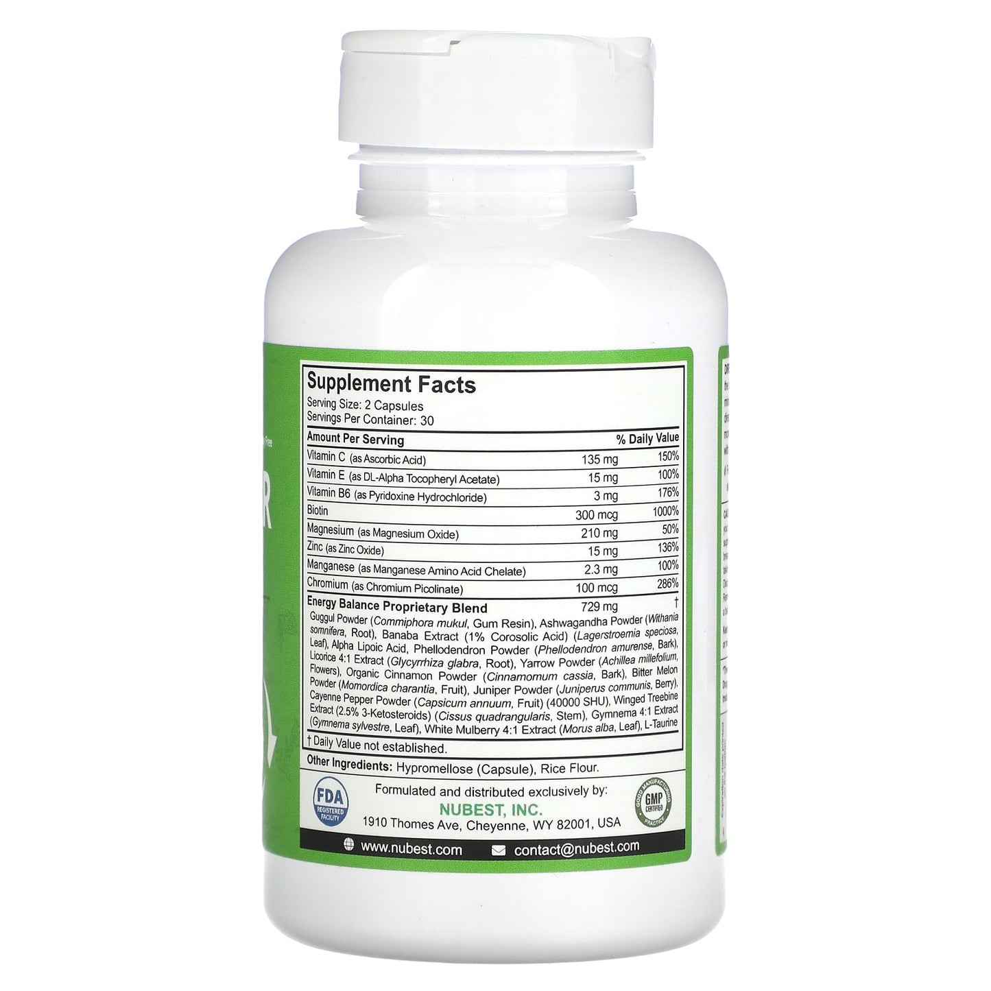 NuBest, Blood Sugar, Extra Strength, 60 Vegetarian Capsules - Image 2