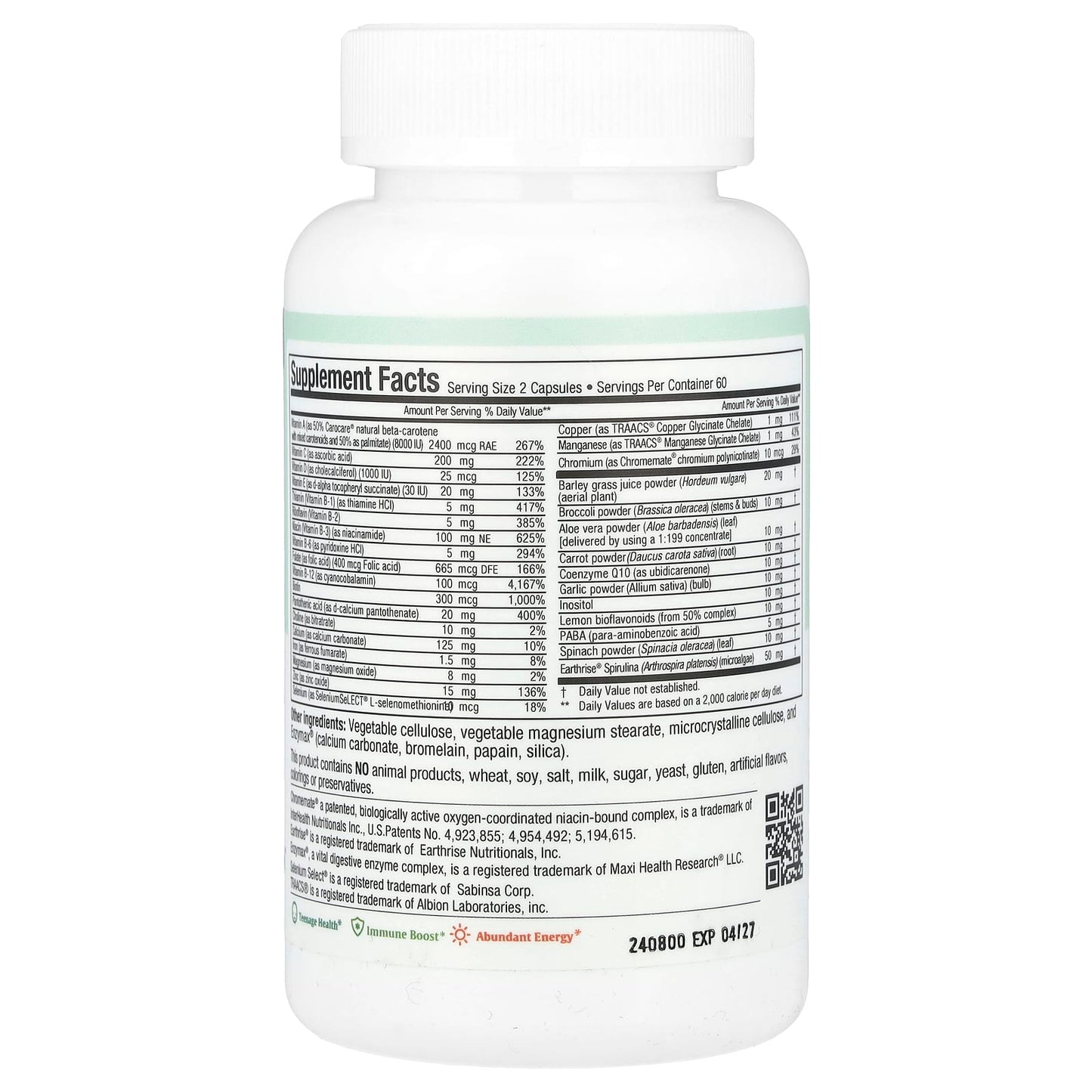 Maxi Health, Maxi Teen Supreme™, His, 120 Maxicaps - Image 2