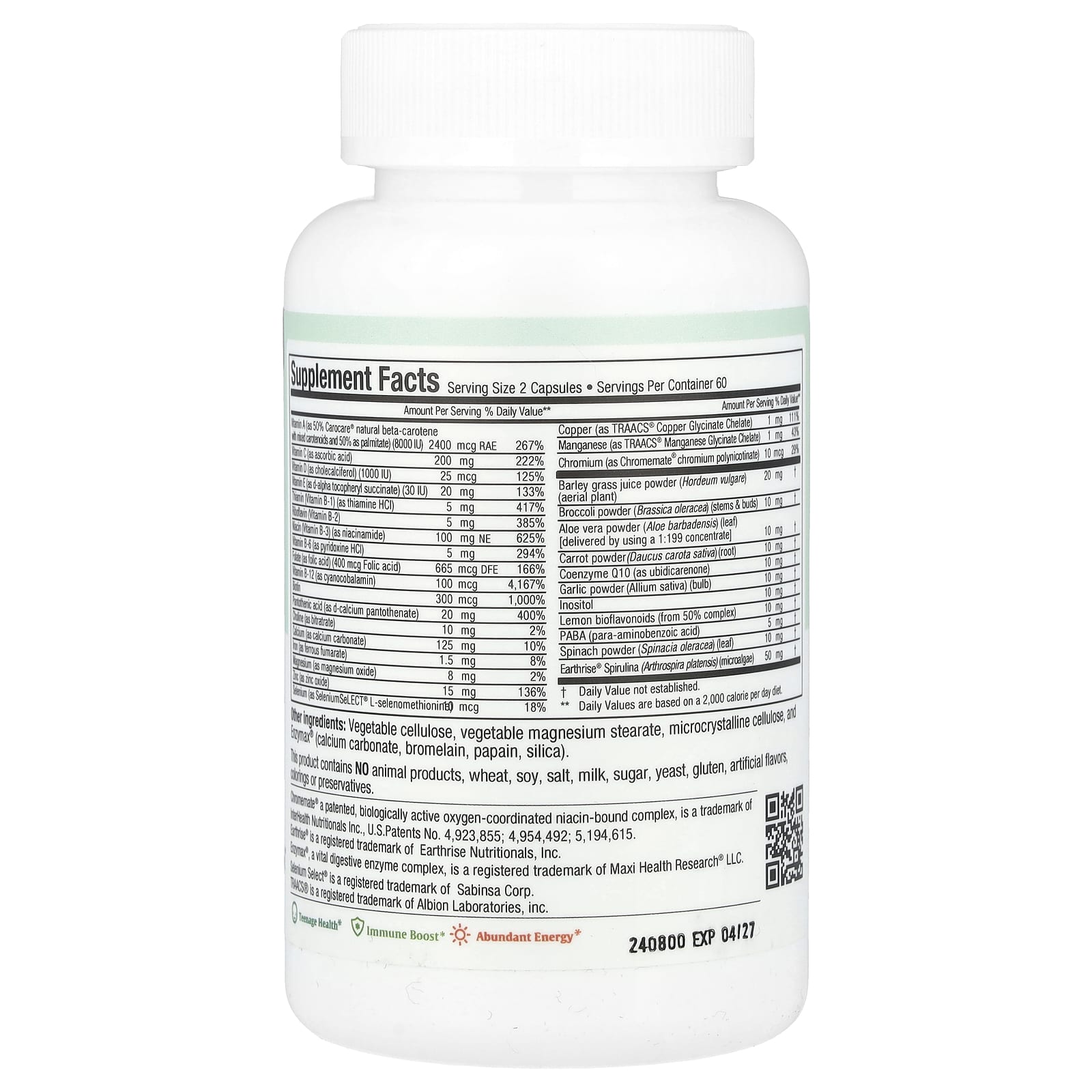 Maxi Health, Maxi Teen Supreme™, His, 120 Maxicaps - Image 2