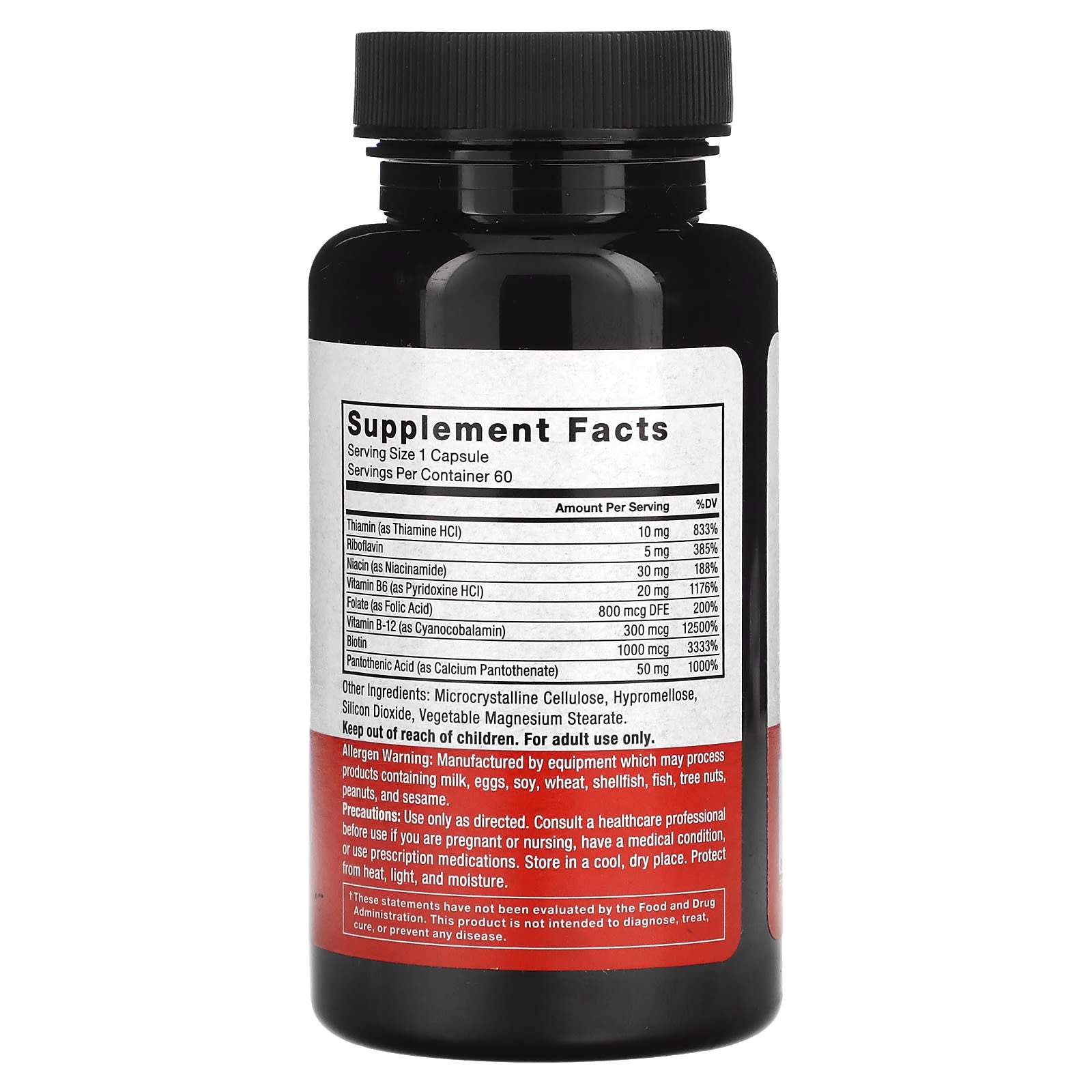 Force Factor B Complex, 60 Veggie Capsules for Energy & Heart Health - Image 2