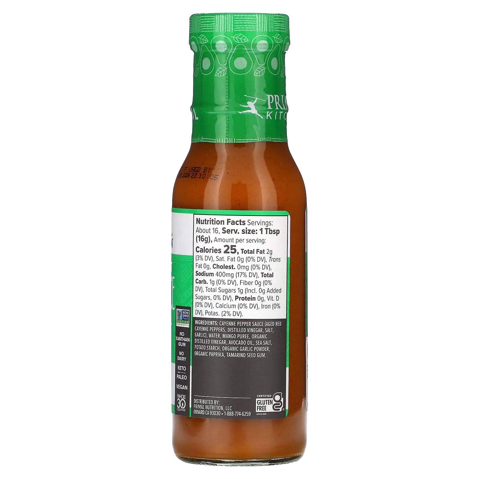 Primal Kitchen, Buffalo Sauce, Mild & Sweet, 8.5 oz (241 g) - Image 2
