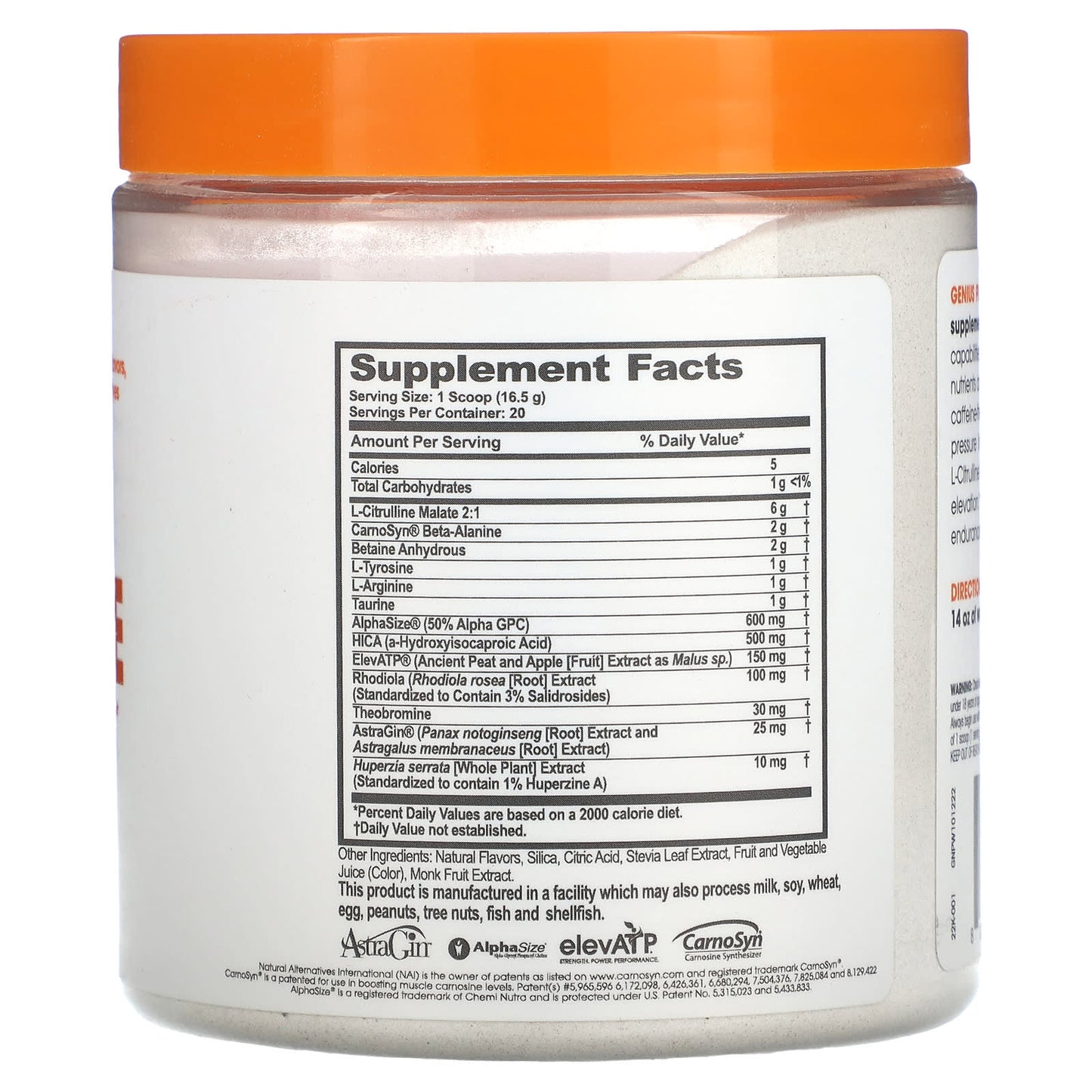 The Genius Brand, Genius Pre, Sour Cherry, 11.64 oz (330 g) - Image 2