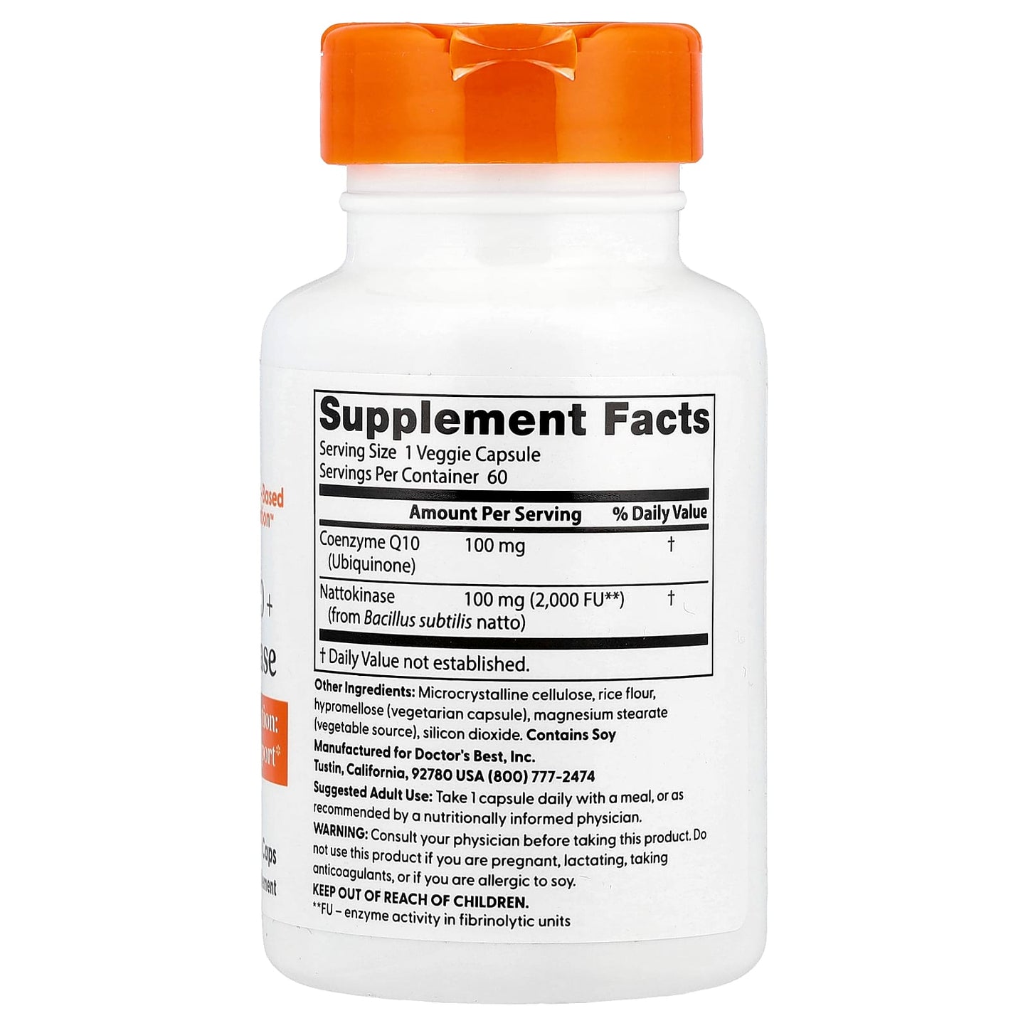 Boost Heart Health with CoQ10 + Nattokinase - Doctor's Best - Image 2