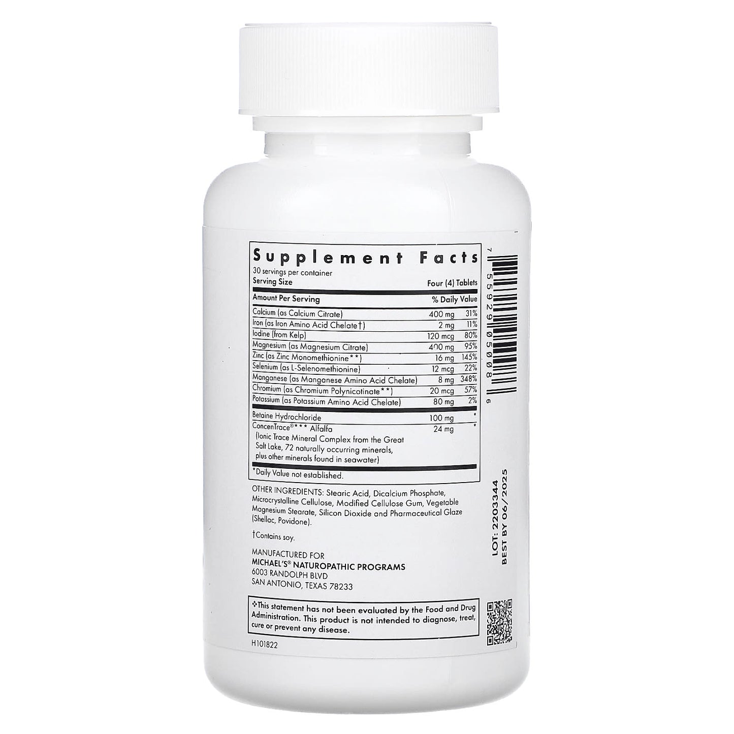 Michael's Health, Essential Minerals, 120 Vegetarian Tablets - Image 2