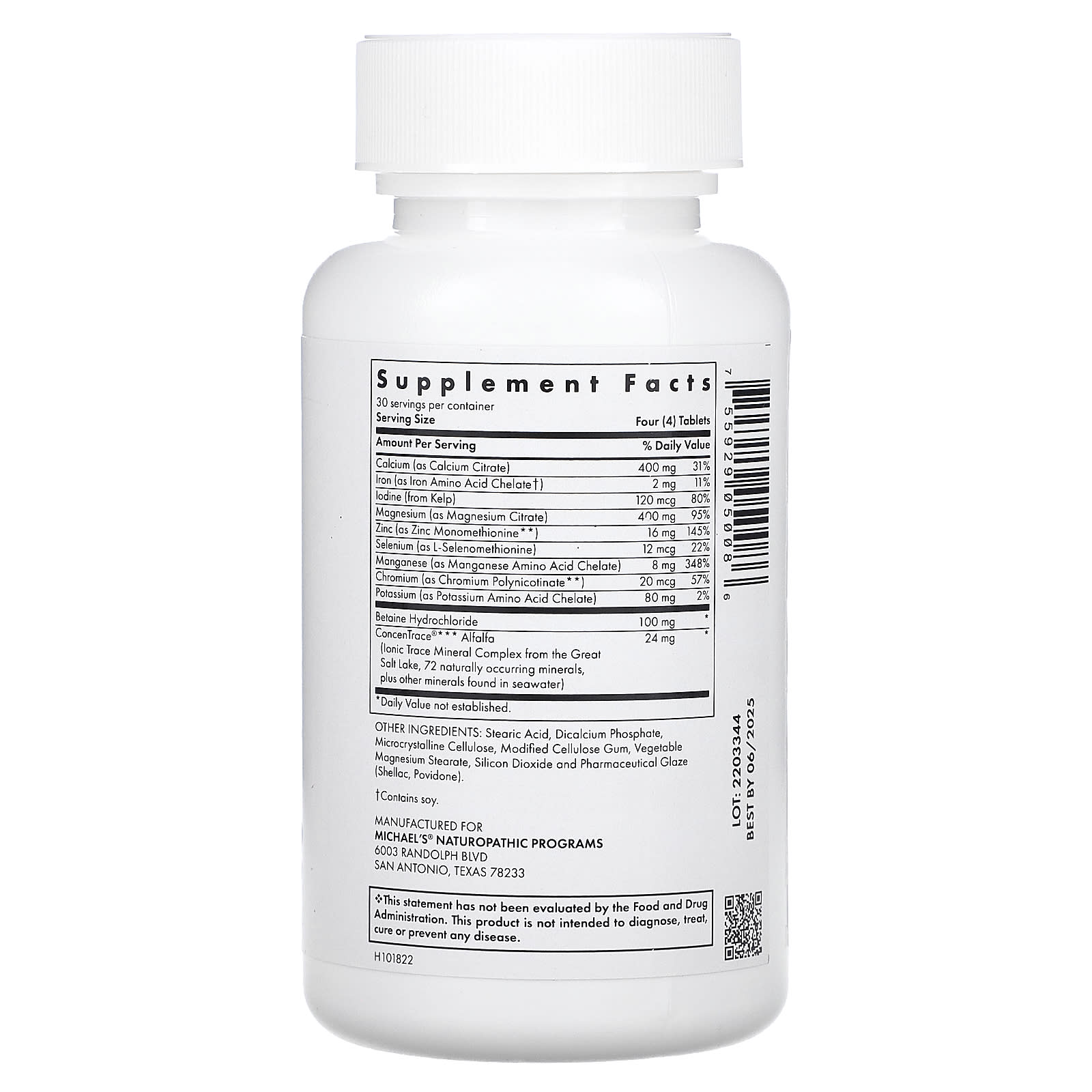Michael's Health, Essential Minerals, 120 Vegetarian Tablets - Image 2