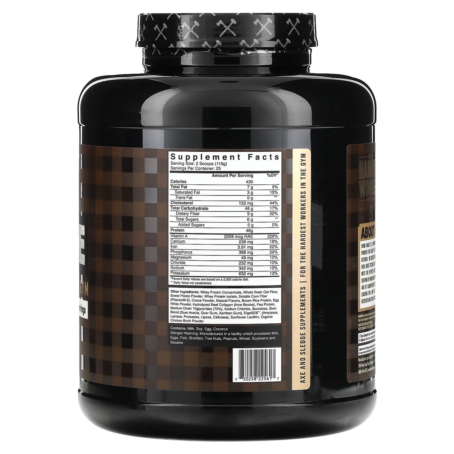 Axe & Sledge Home Made Meal Replacement Double Chocolate Brownie - 6.5 lbs - Image 2