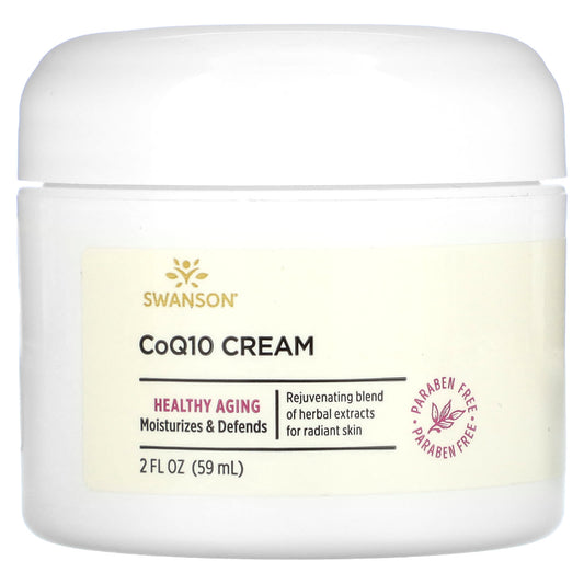Swanson, CoQ10 Cream, 2 fl oz (59 ml) - Image 1