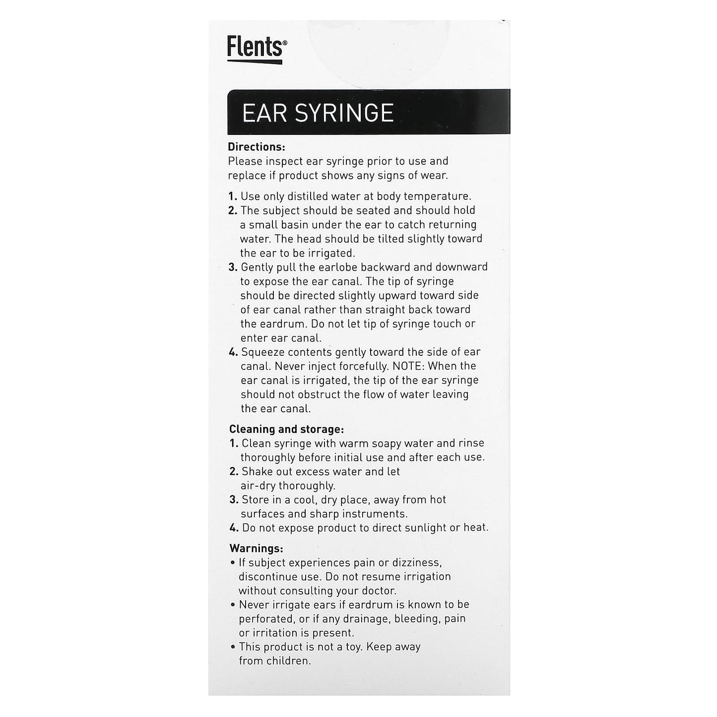 Gentle Ear Wax Removal with Flents Ear Syringe, 3 oz (89 ml) - Image 2