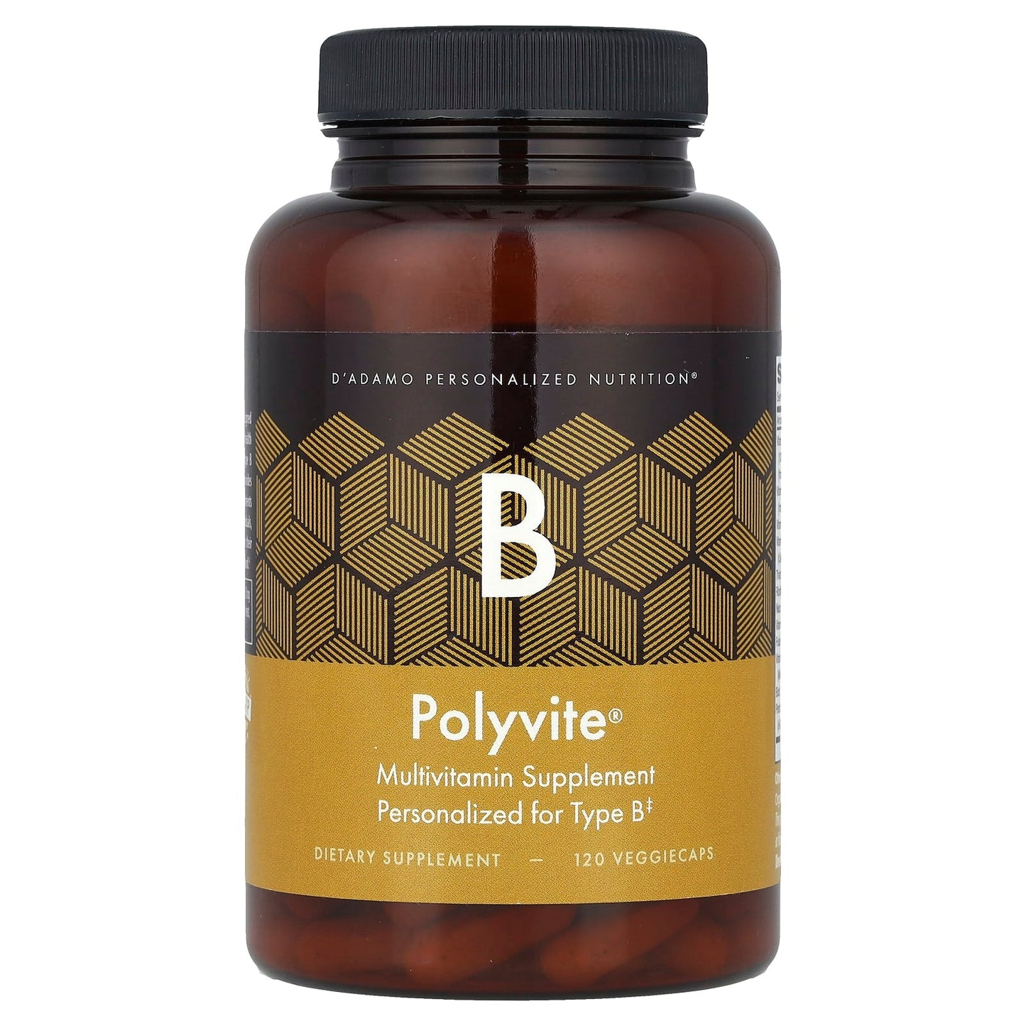 D'adamo Polyvite B Type B Multivitamin Supplement 120 Capsules - Image 1