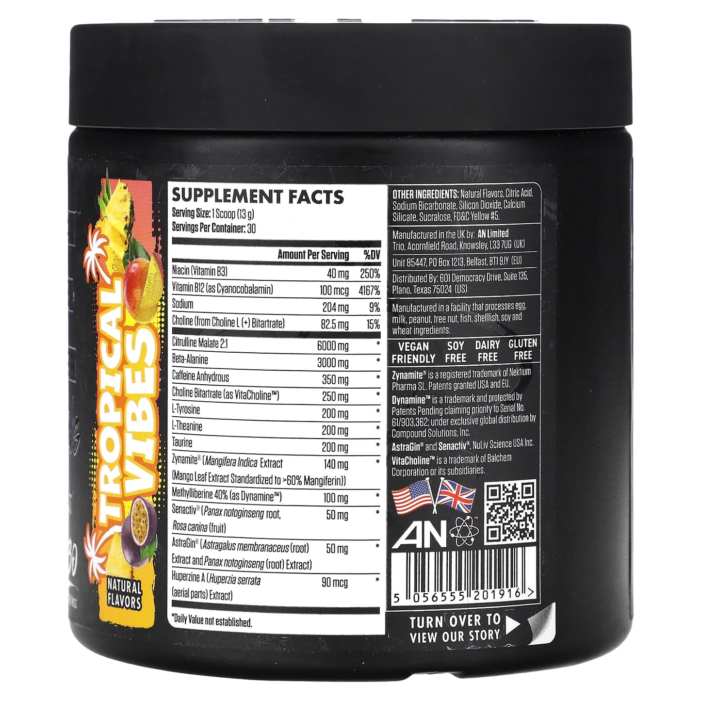ABE Ultimate Pre-Workout - Tropical Vibes, Boost Energy & Endurance - Image 2