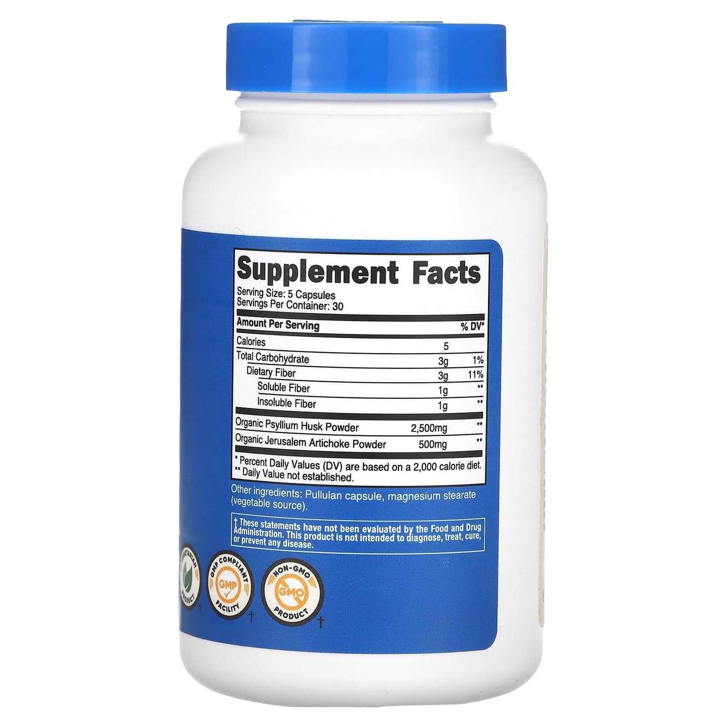 Nutricost, Fiber, 150 Capsules - Image 2