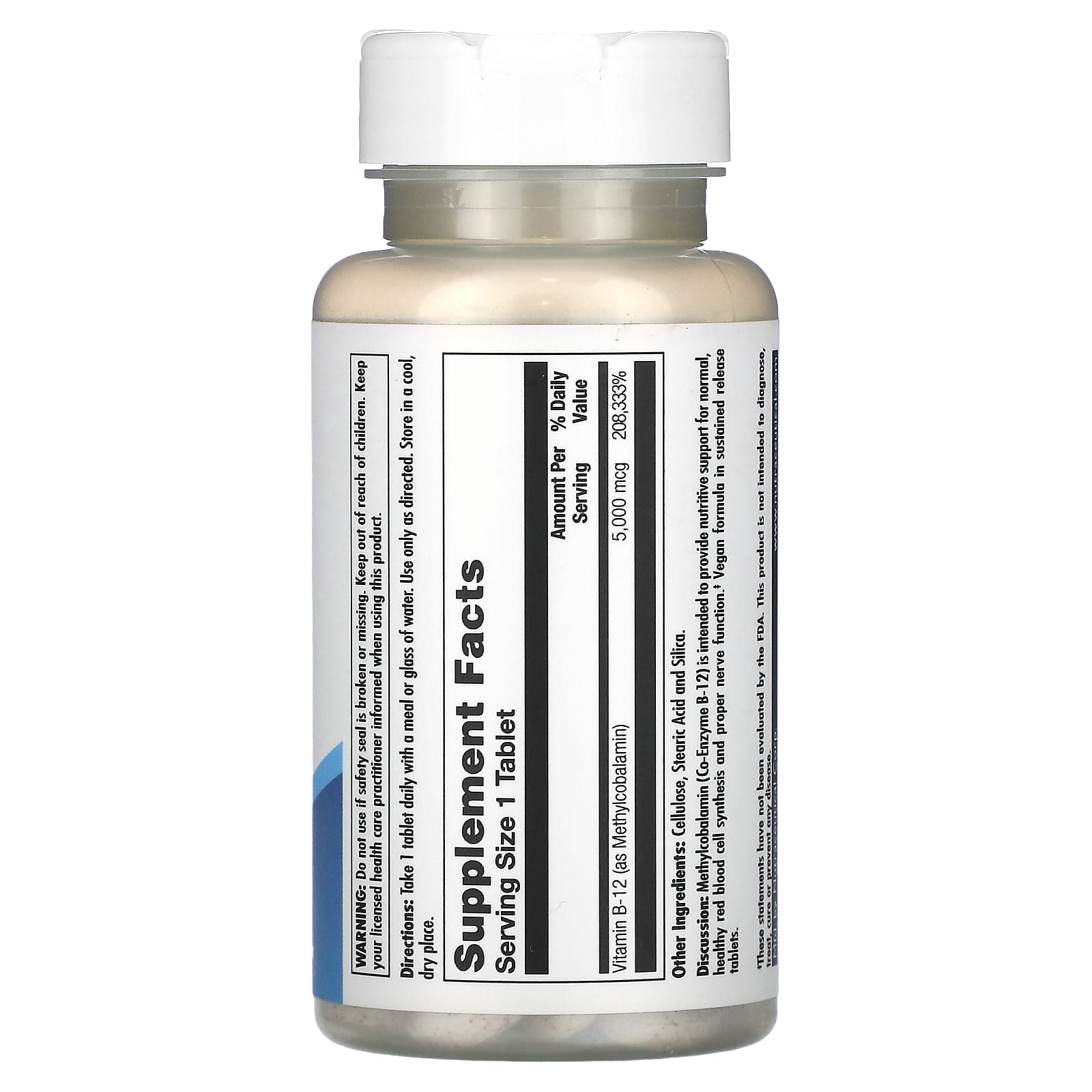 KAL Methyl B-12 5000 mcg for Cardiovascular Health - 60 Tablets - Image 2