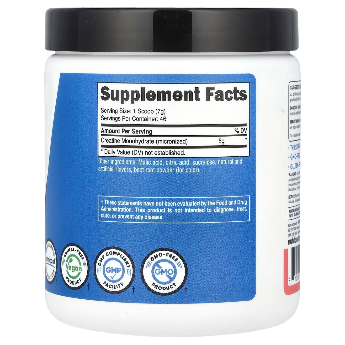 Nutricost, Performance, Creatine Monohydrate, Watermelon, 10.7 oz (300 g) - Image 2
