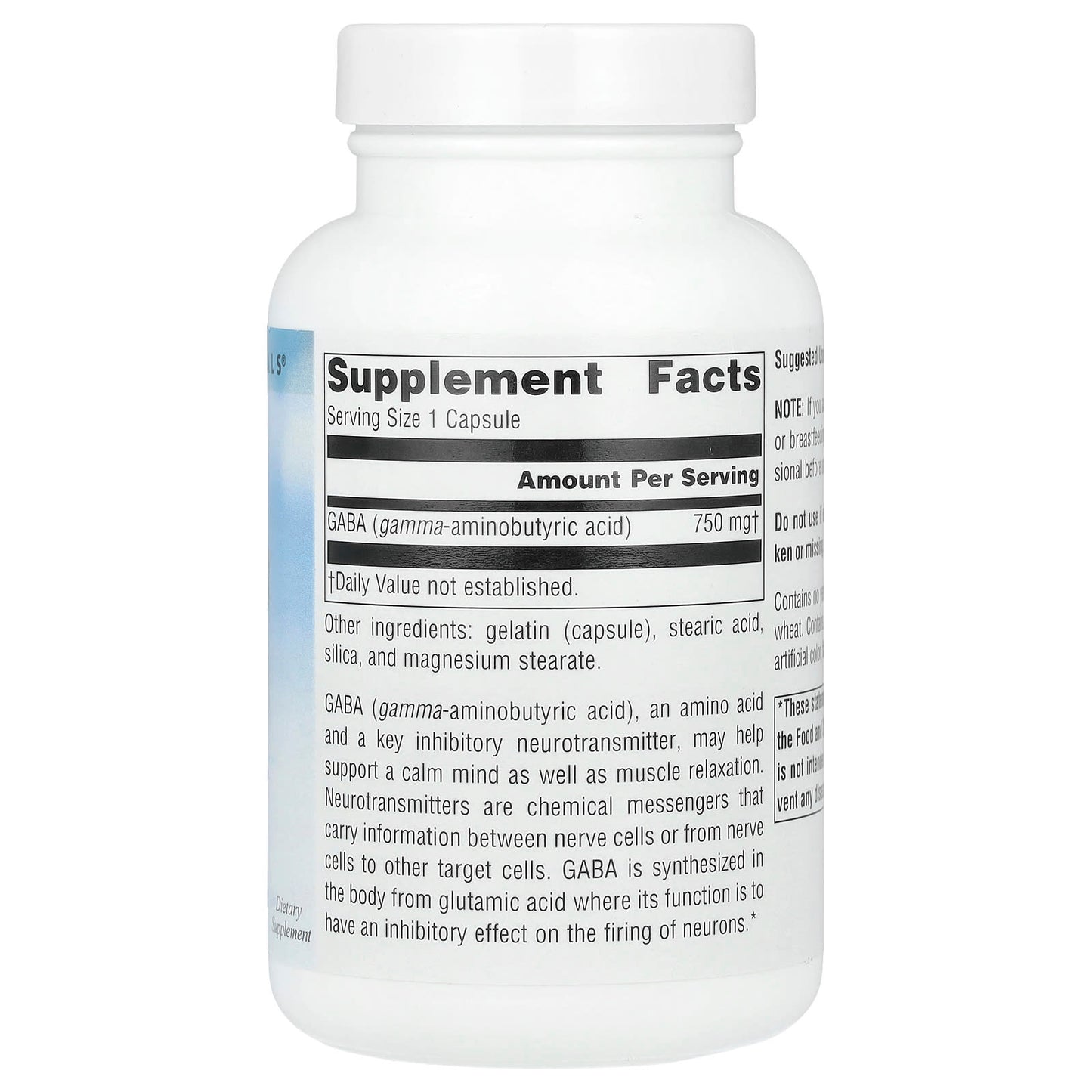 Source Naturals, Serene Science®, GABA, 750 mg, 90 Capsules - Image 2