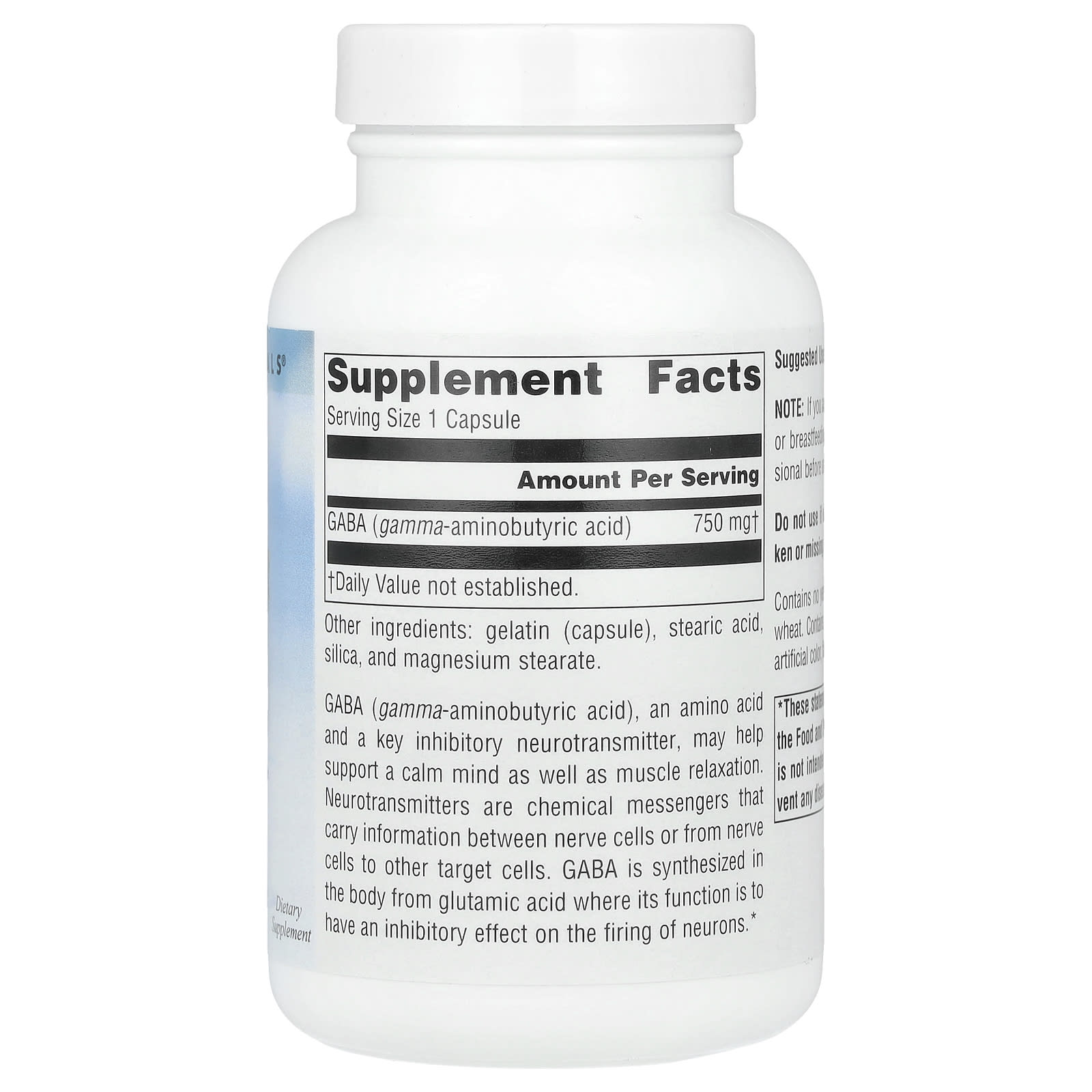 Source Naturals, Serene Science®, GABA, 750 mg, 90 Capsules - Image 2