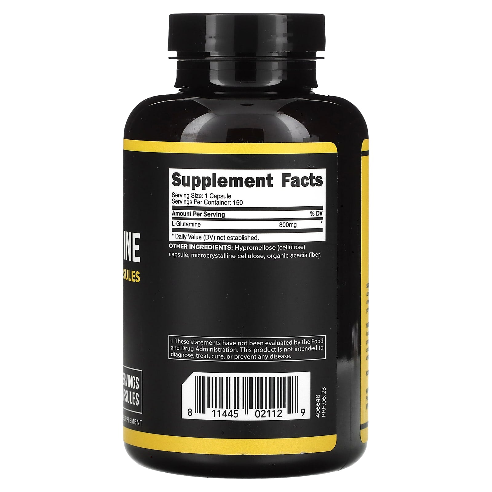 Primaforce, L-Glutamine, 800 mg, 150 Capsules - Image 2