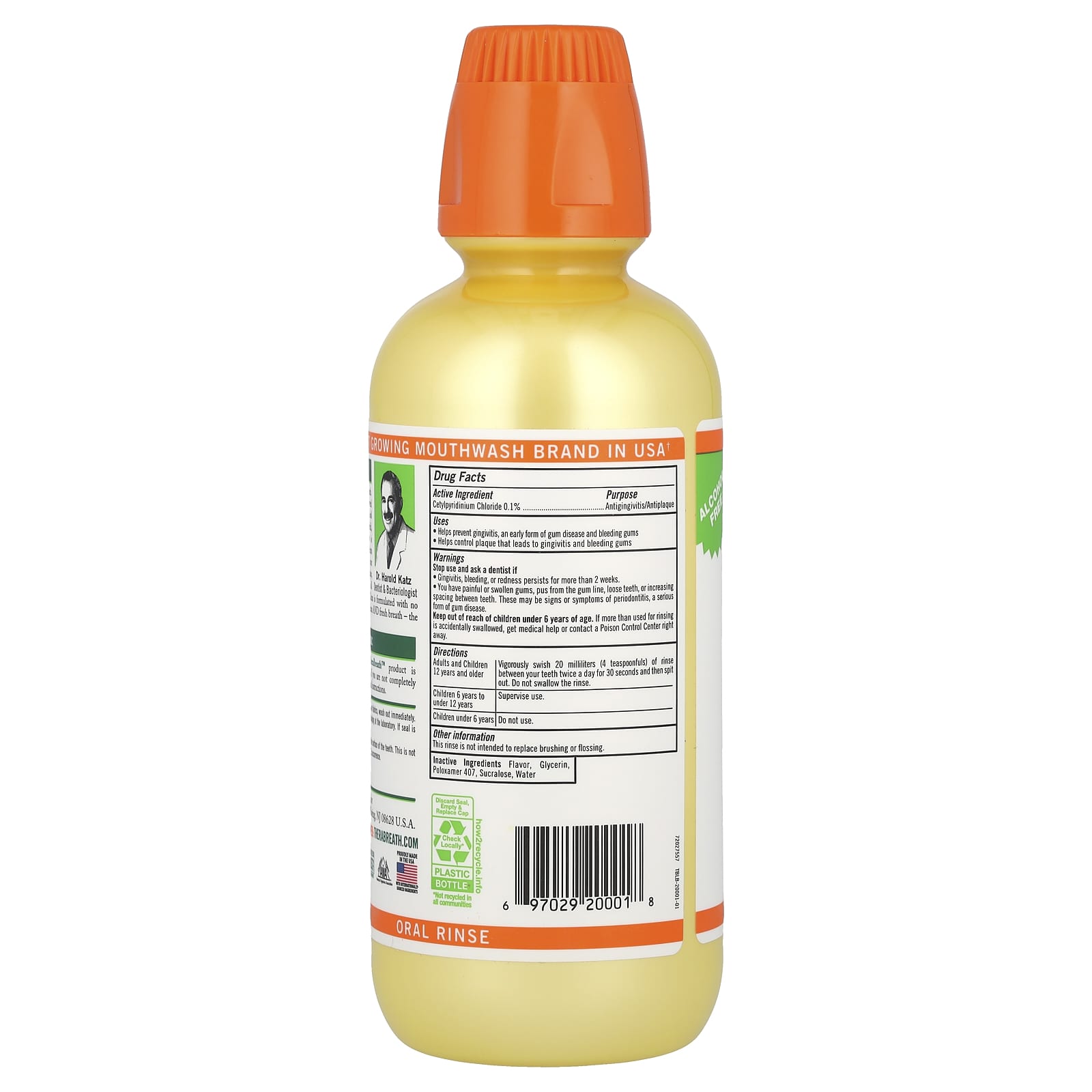 TheraBreath, Deep Clean Oral Rinse, Fresh Mint, 16 fl oz (473 ml) - Image 2