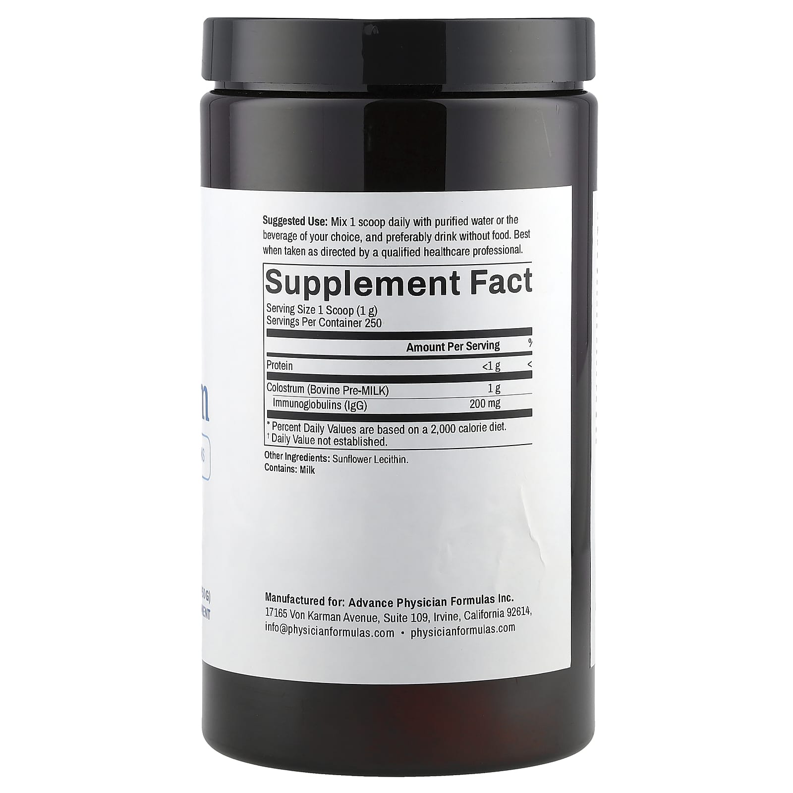 Boost Immune System with Advance Physician Formulas Colostrum 250g - Image 2