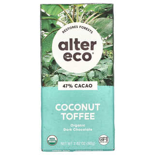 Organic Dark Chocolate Bar with Coconut Toffee