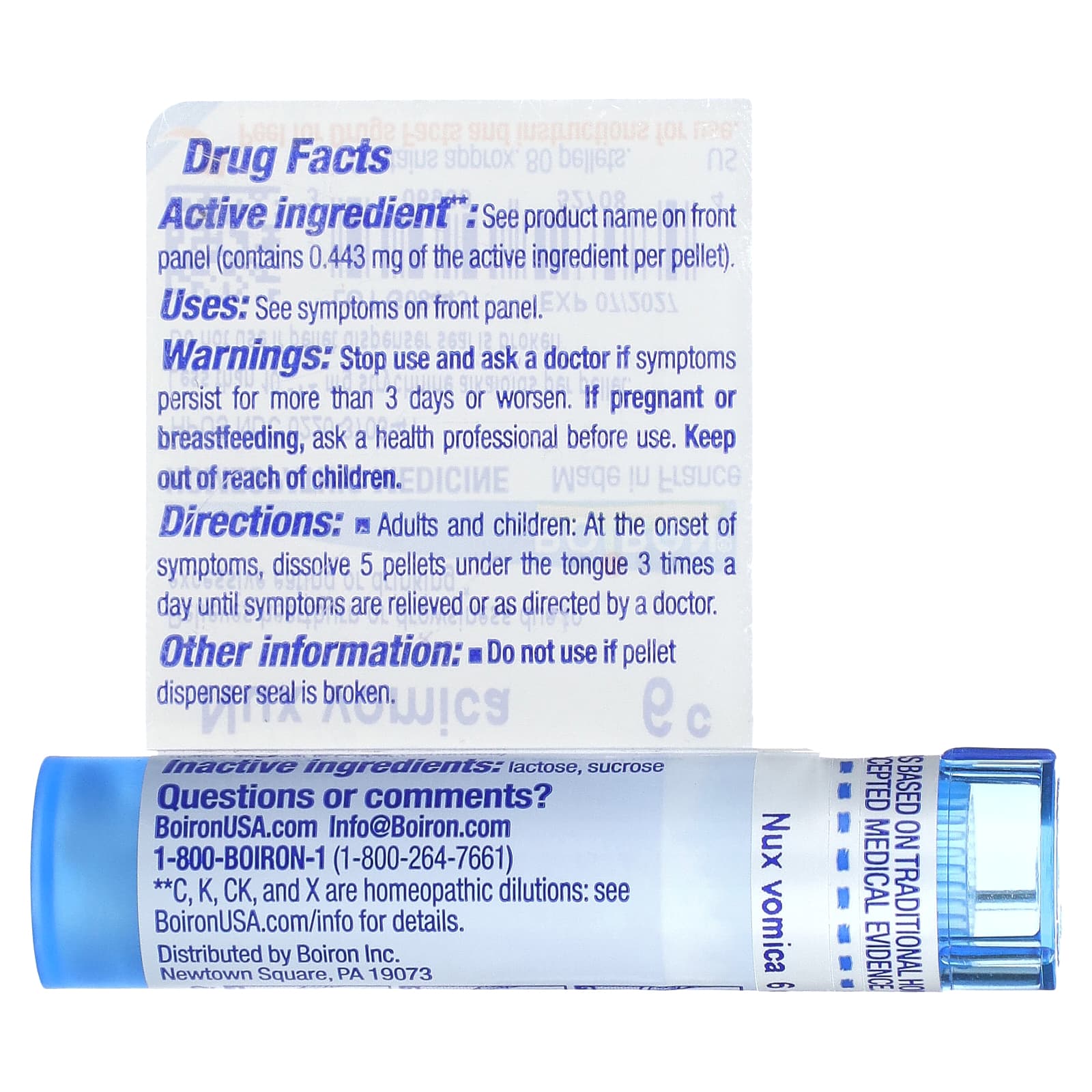 Natural Heartburn Relief with Homeopathic Nux Vomica 6C by Boiron - Image 2