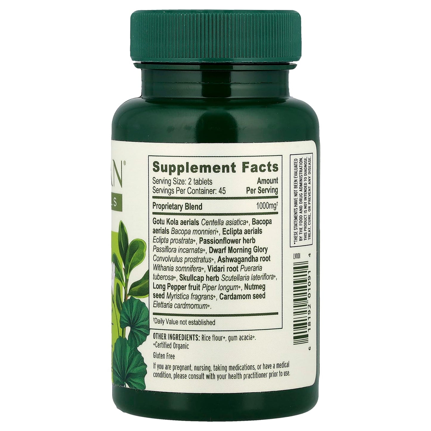 Banyan Botanicals Mental Clarity Nootropic Supplement - 90 Tablets - Image 2