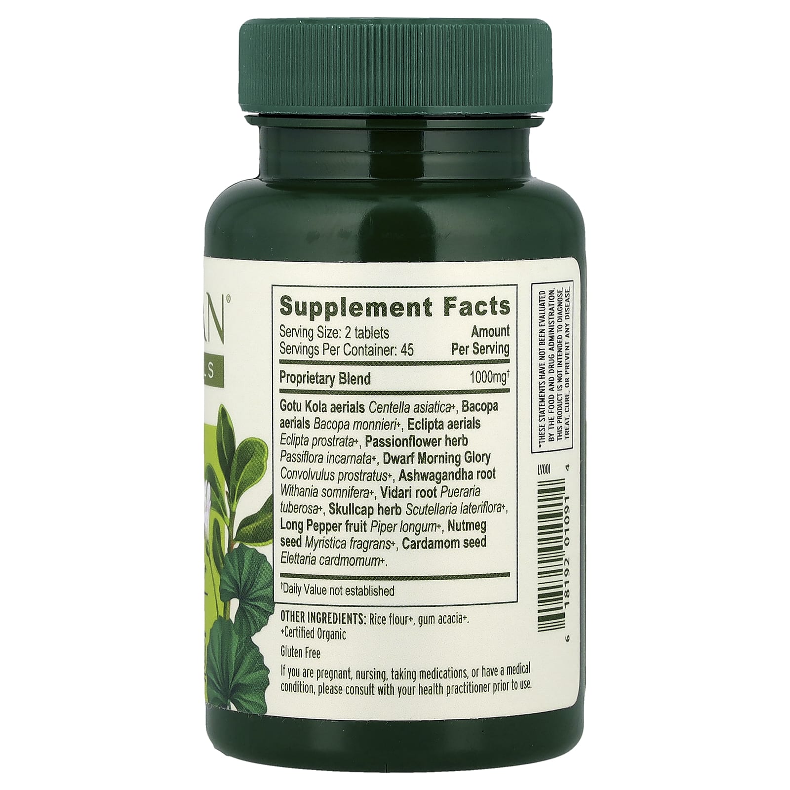 Banyan Botanicals Mental Clarity Nootropic Supplement - 90 Tablets - Image 2