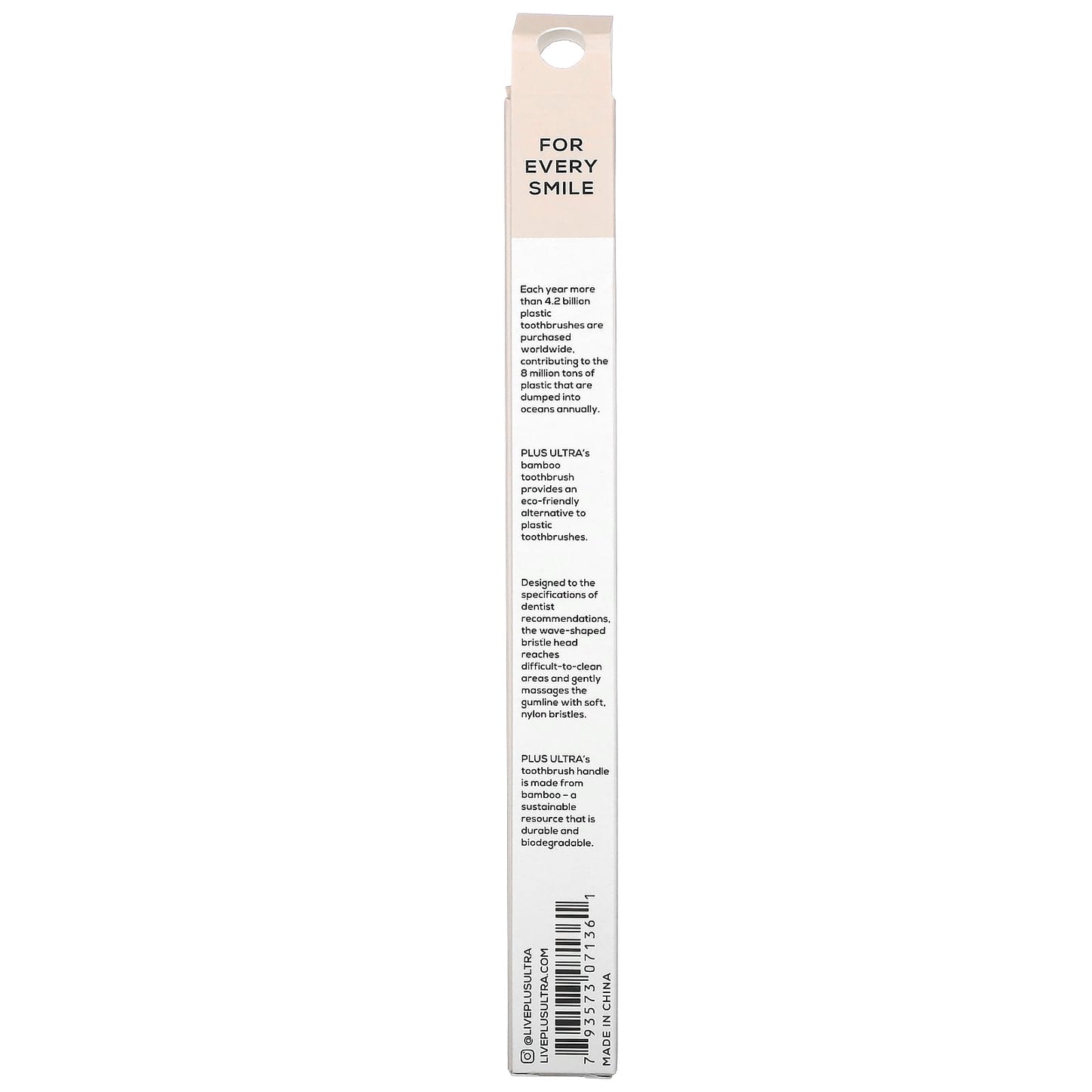 Plus Ultra, Bamboo Toothbrush, Hello Gorgeous, Adult, Soft, 1 Toothbrush - Image 2
