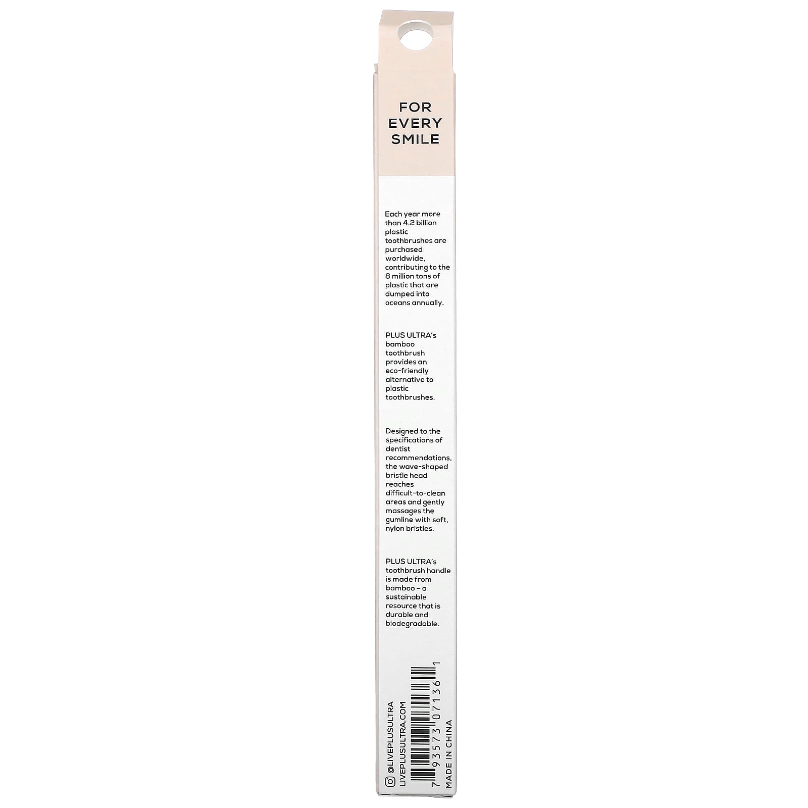 Plus Ultra, Bamboo Toothbrush, Hello Gorgeous, Adult, Soft, 1 Toothbrush - Image 2