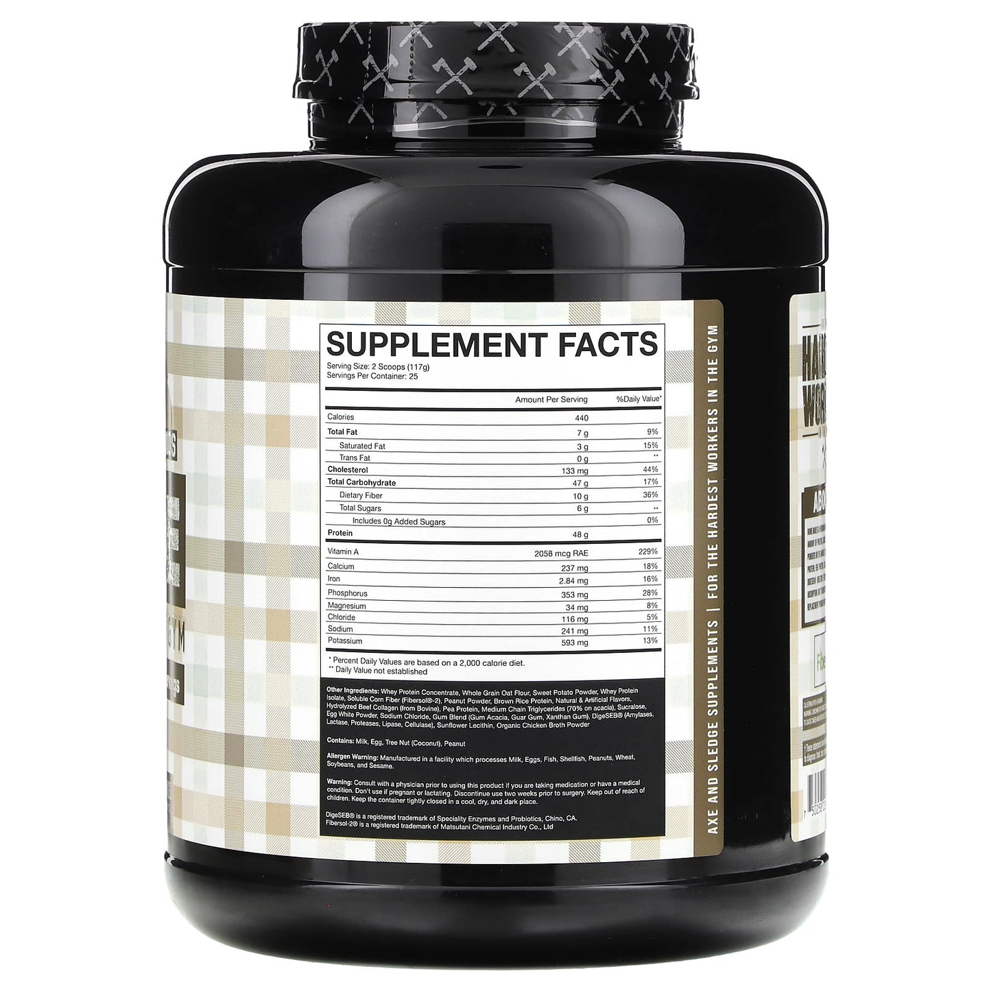 Axe & Sledge Home Made Meal Replacement Powder | 103.17 oz - Image 2