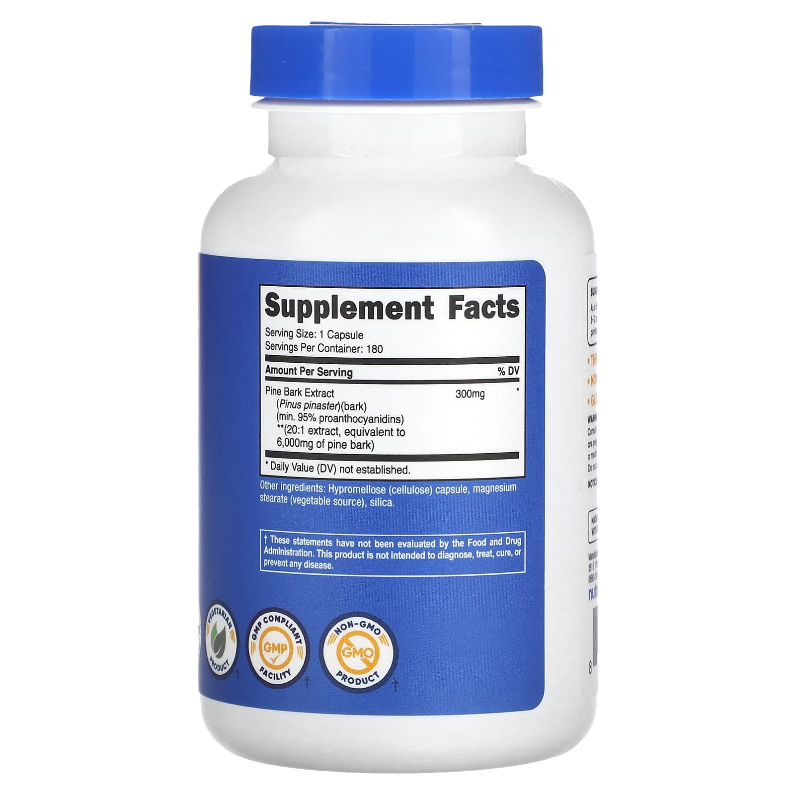 Nutricost, Pine Bark Extract, 6,000 mg, 180 Capsules - Image 2